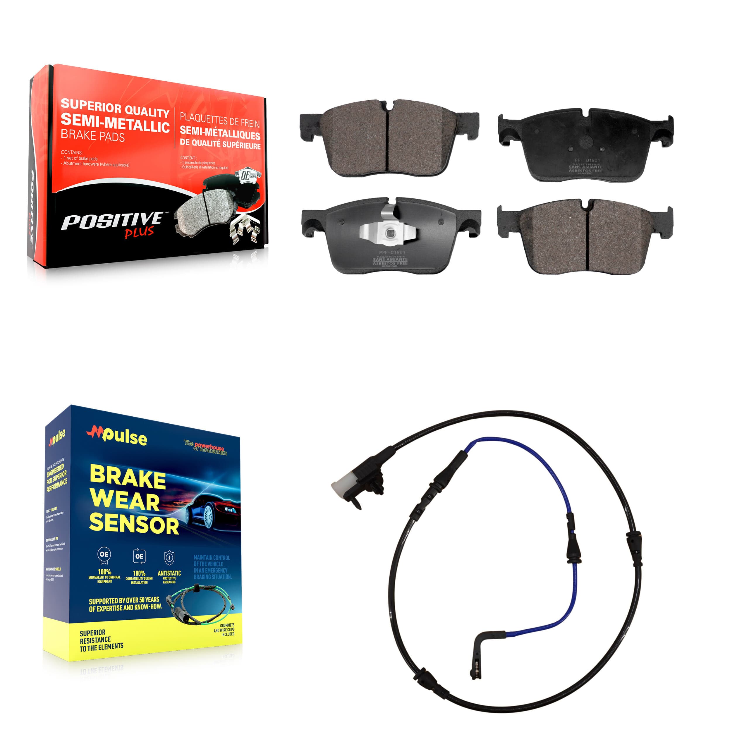 Positive Plus - KPW-100661 - Front Disc Brake Pad Kits image 1