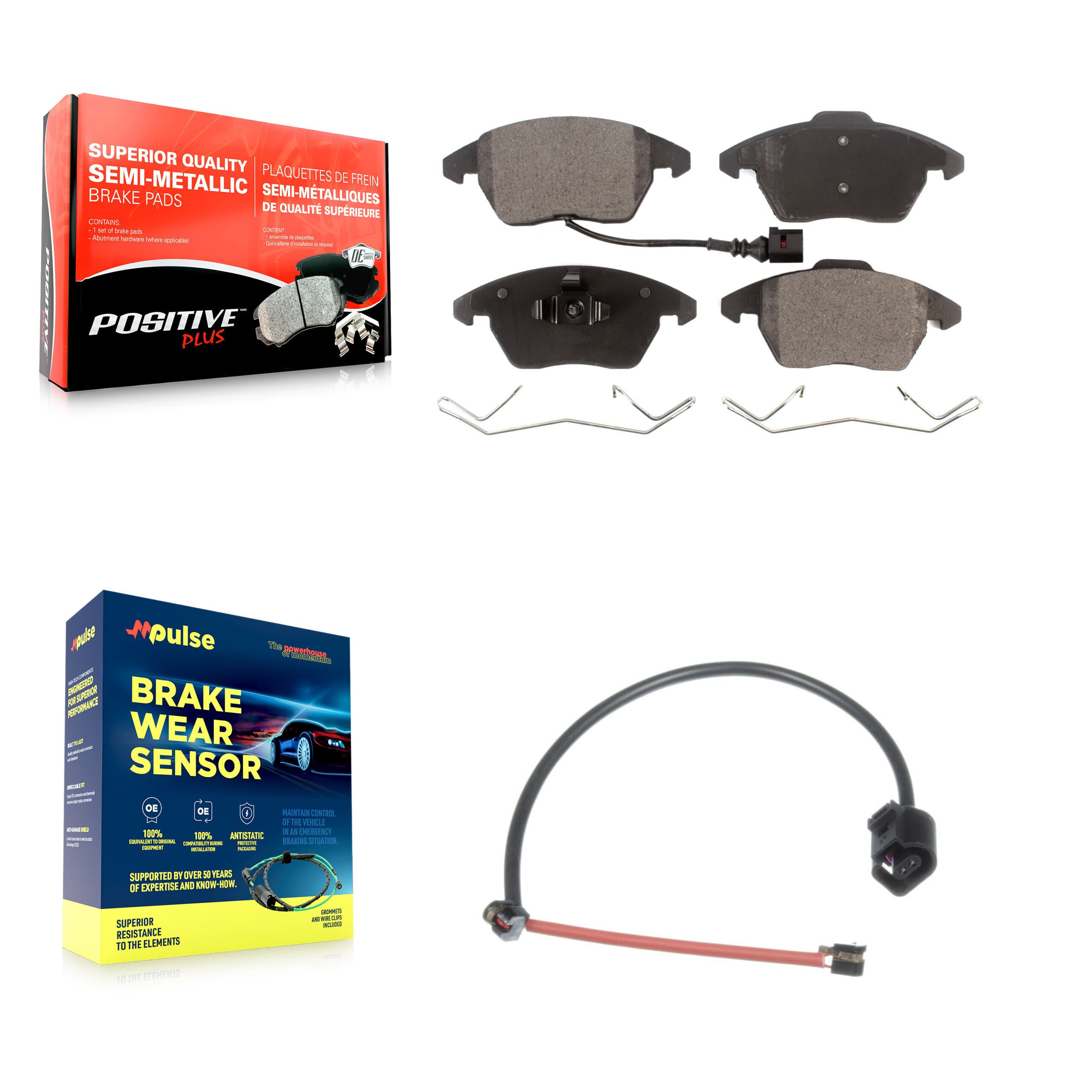 Positive Plus - KPW-100668 - Front Disc Brake Pad Kits image 1