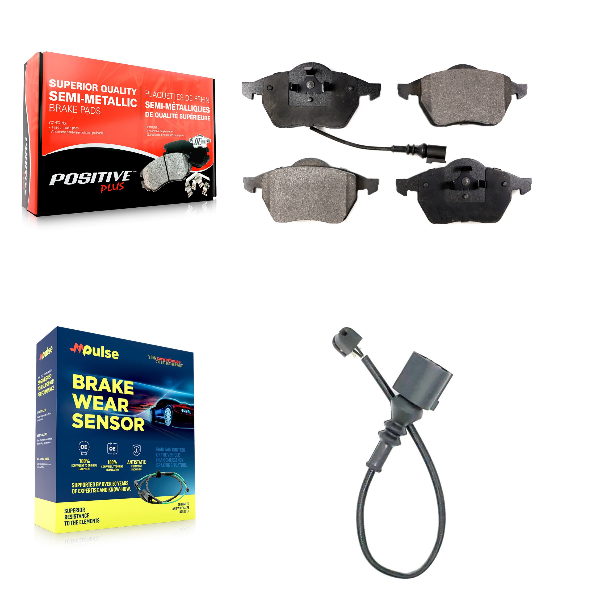 Positive Plus - KPW-100683 - Front Disc Brake Pad Kits image 1