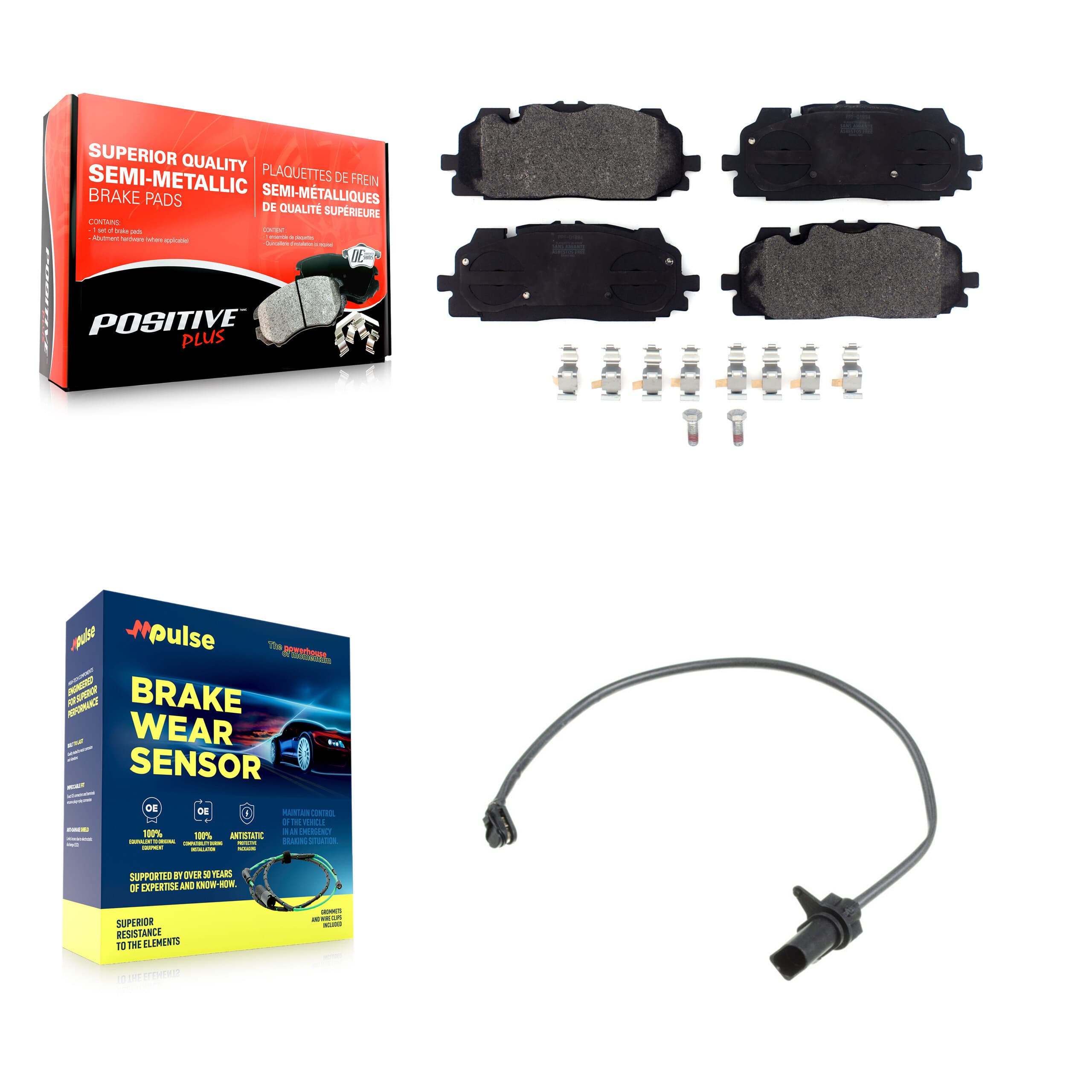Positive Plus - KPW-100707 - Front Disc Brake Pad Kits image 1