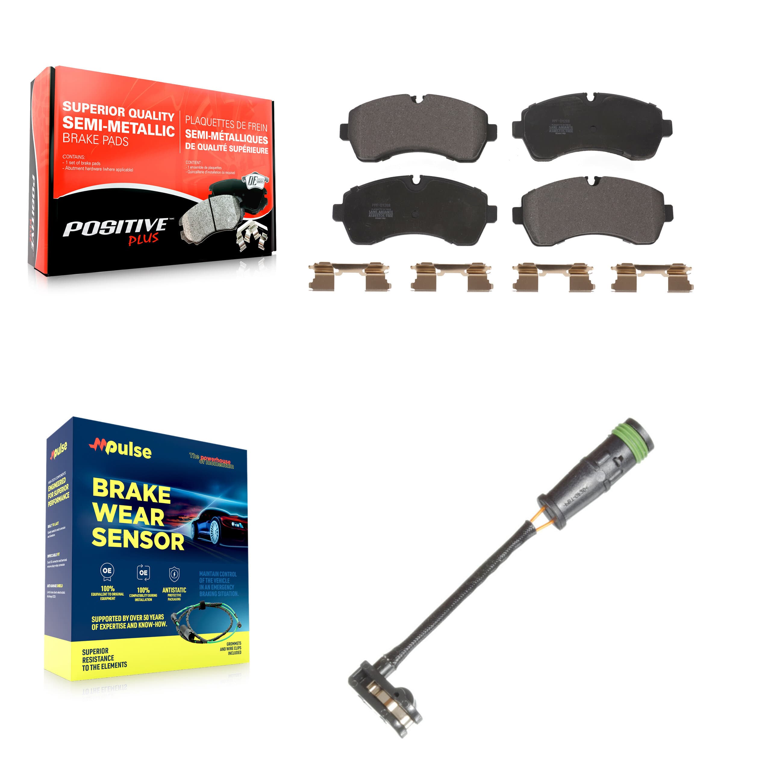 Positive Plus - KPW-100733 - Front Disc Brake Pad Kits image 1