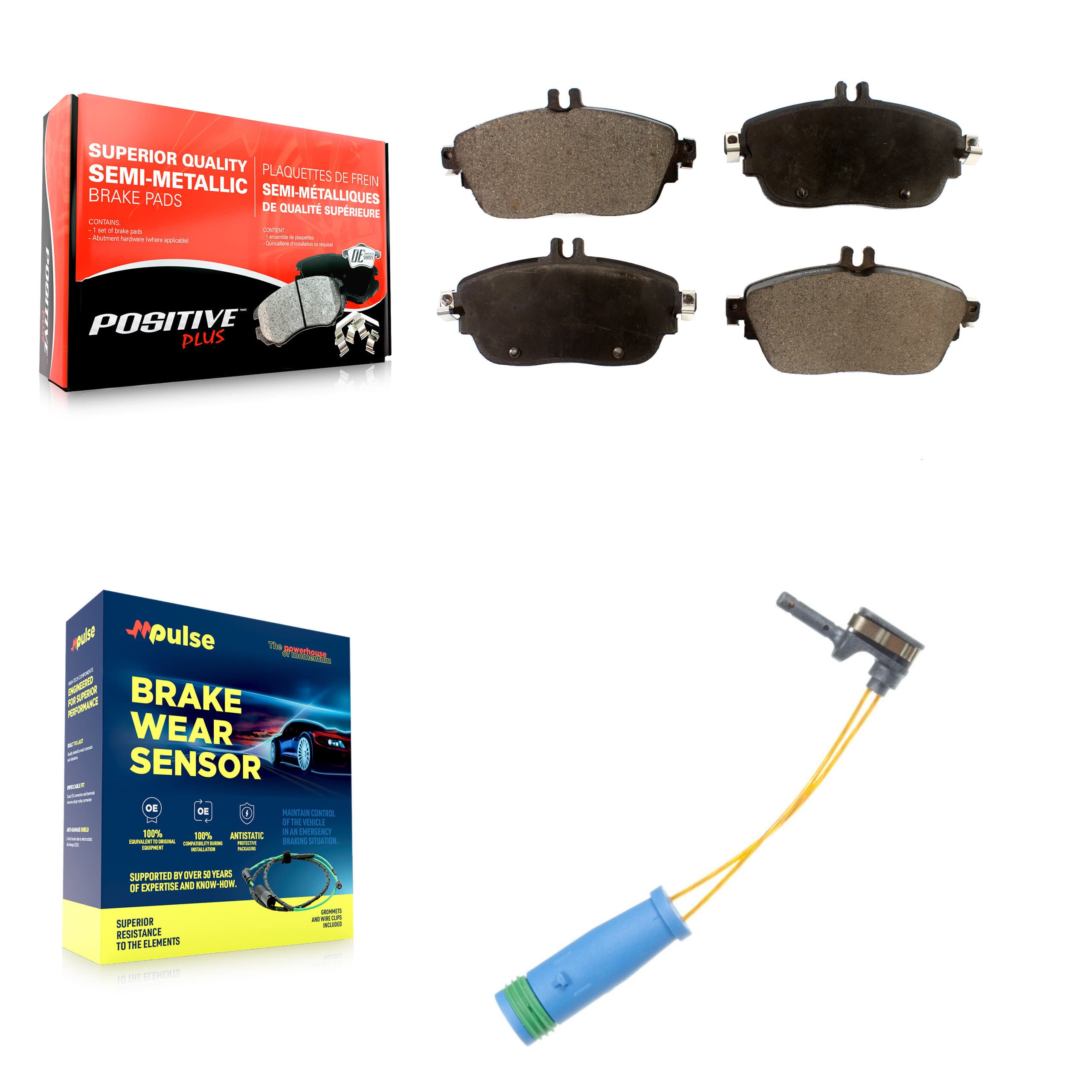 Positive Plus - KPW-100737 - Front Disc Brake Pad Kits image 1