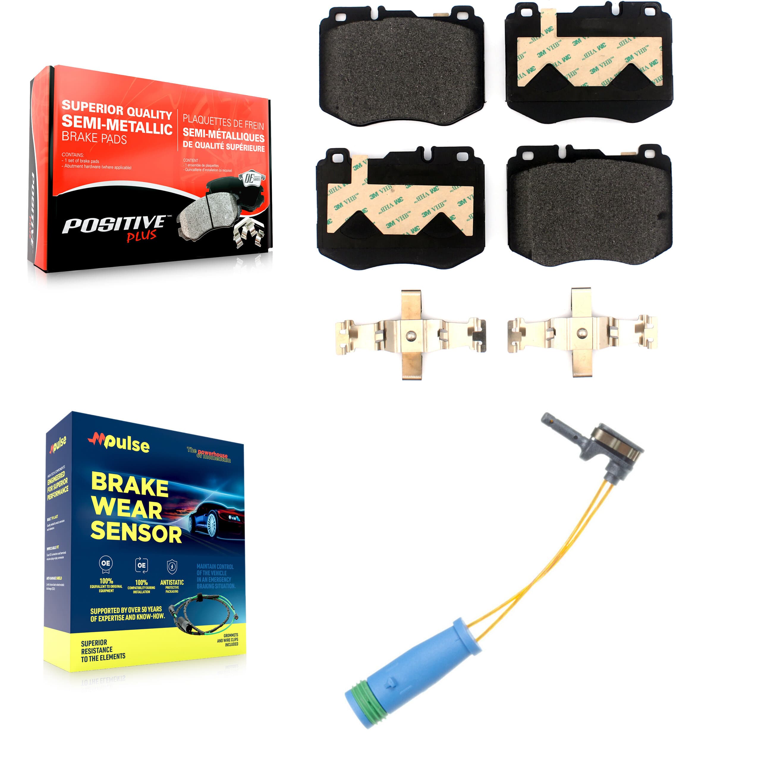 Positive Plus - KPW-100739 - Front Disc Brake Pad Kits image 1