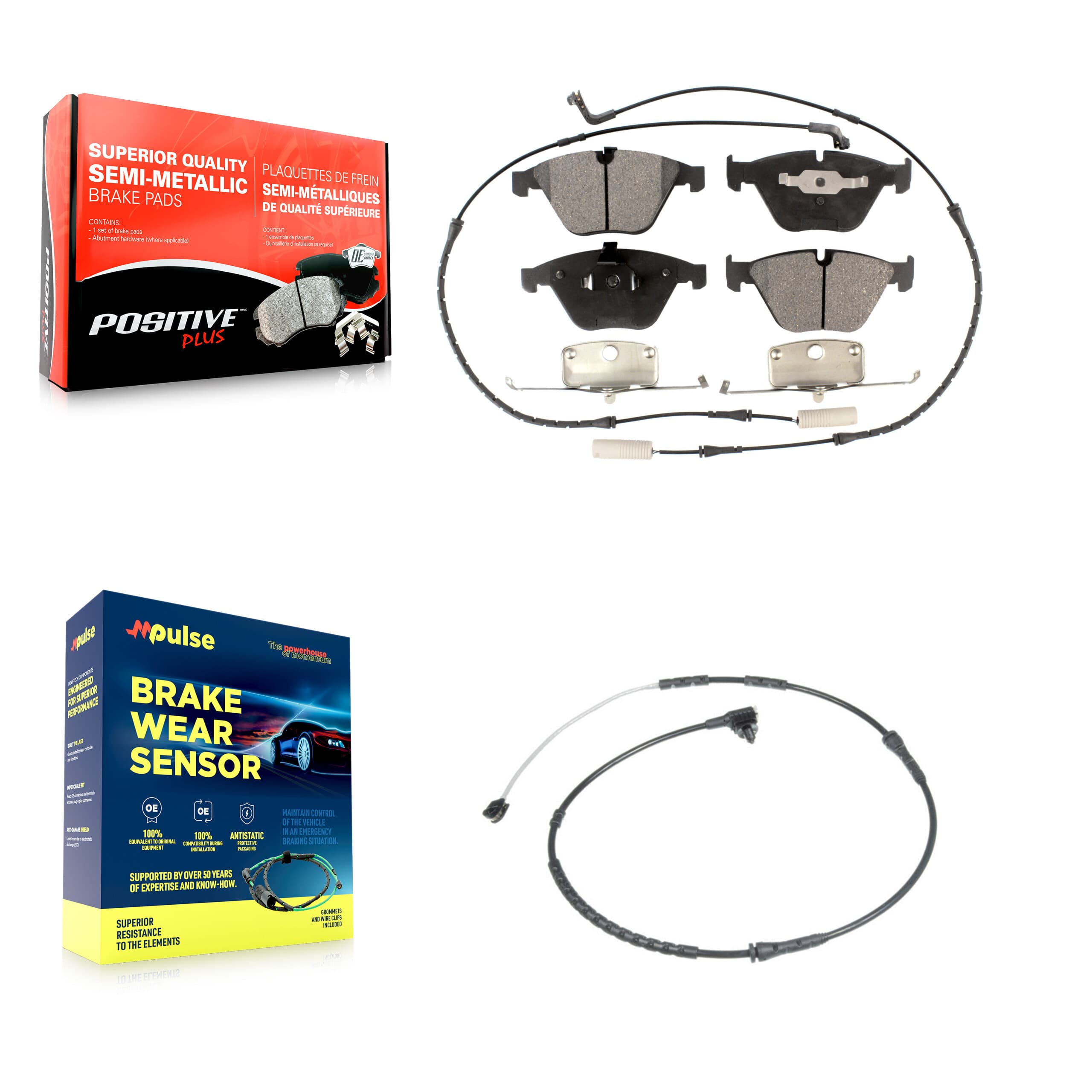 Positive Plus - KPW-100750 - Front Disc Brake Pad Kits image 1