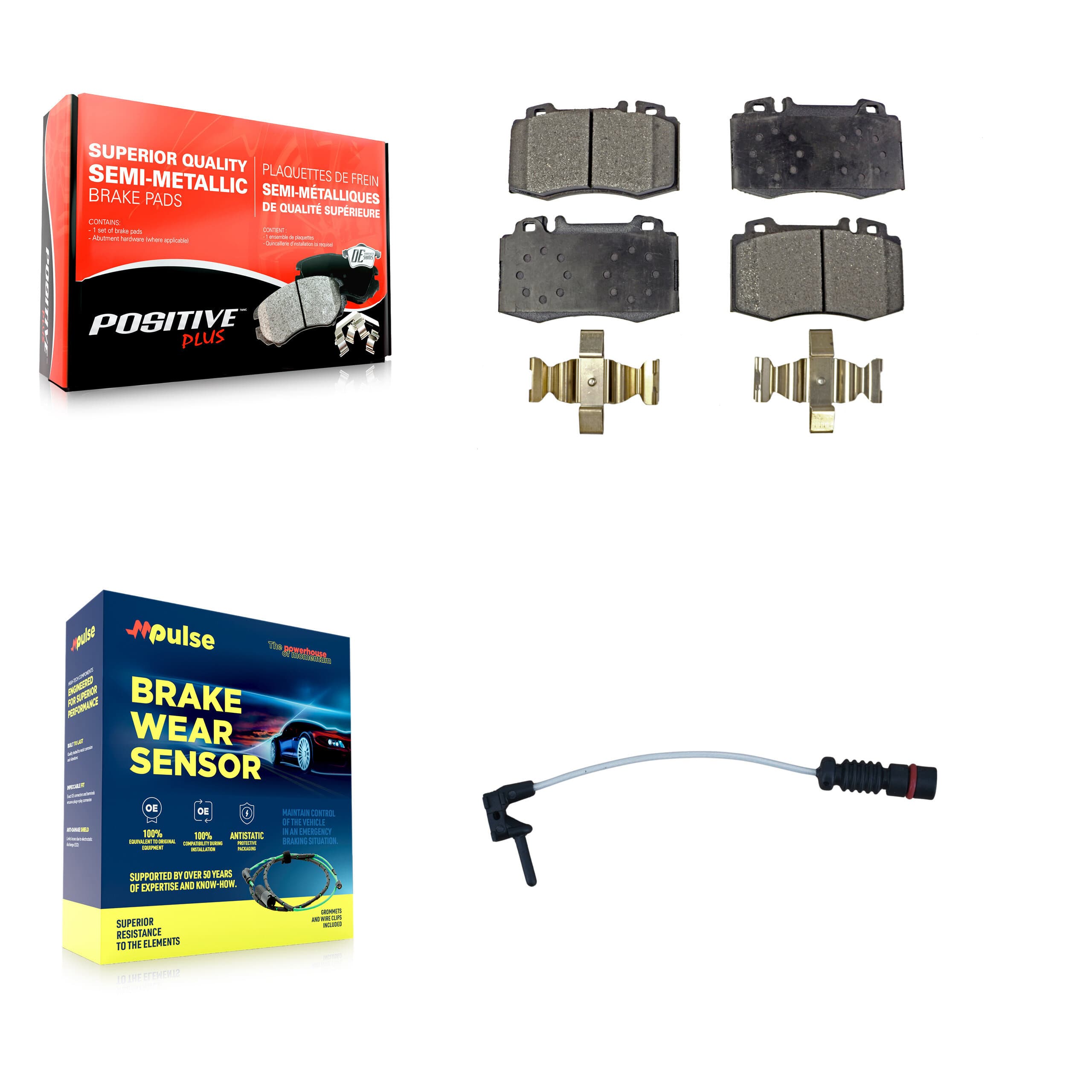Positive Plus - KPW-100751 - Front Disc Brake Pad Kits image 1