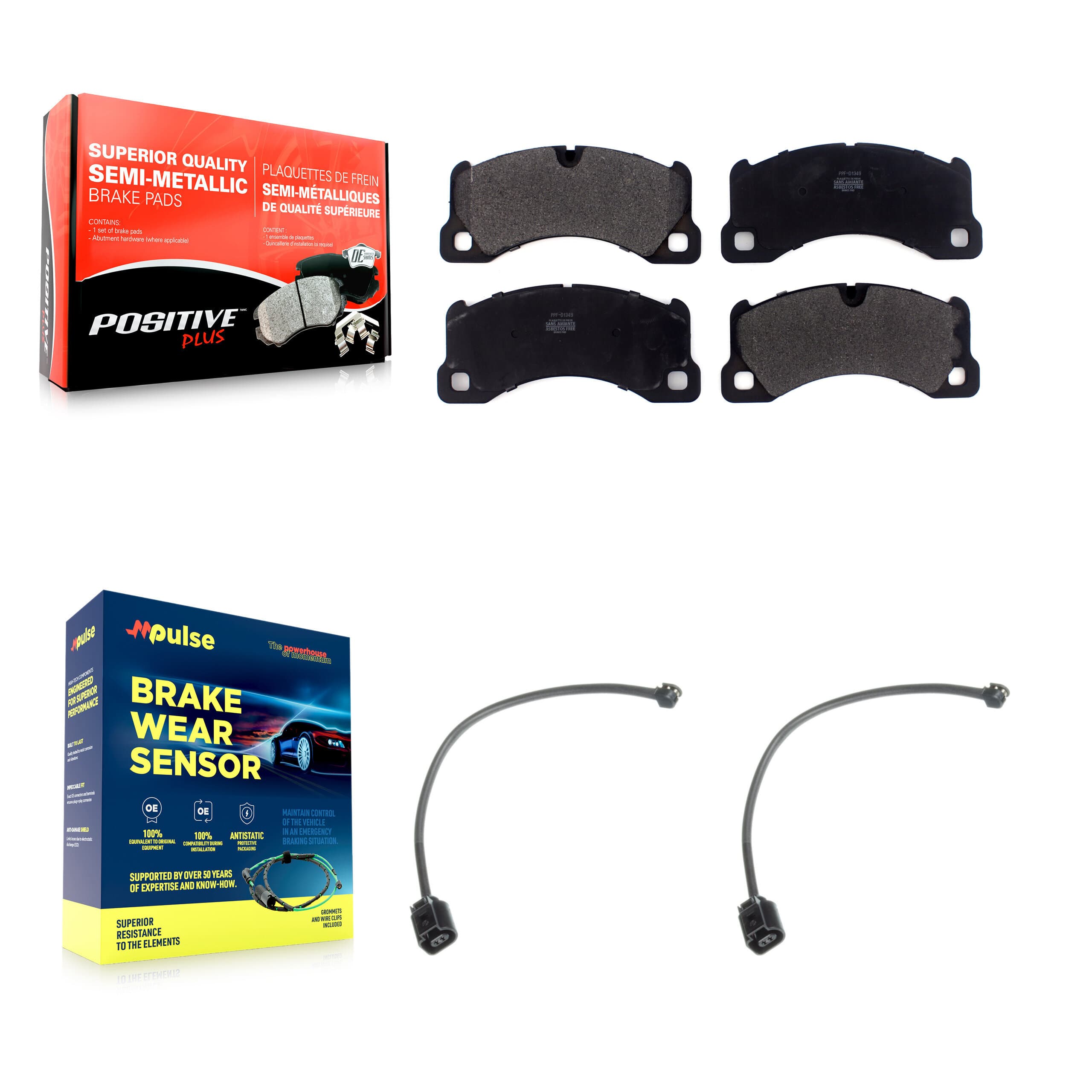 Positive Plus - KPW-100793 - Front Disc Brake Pad Kits image 1