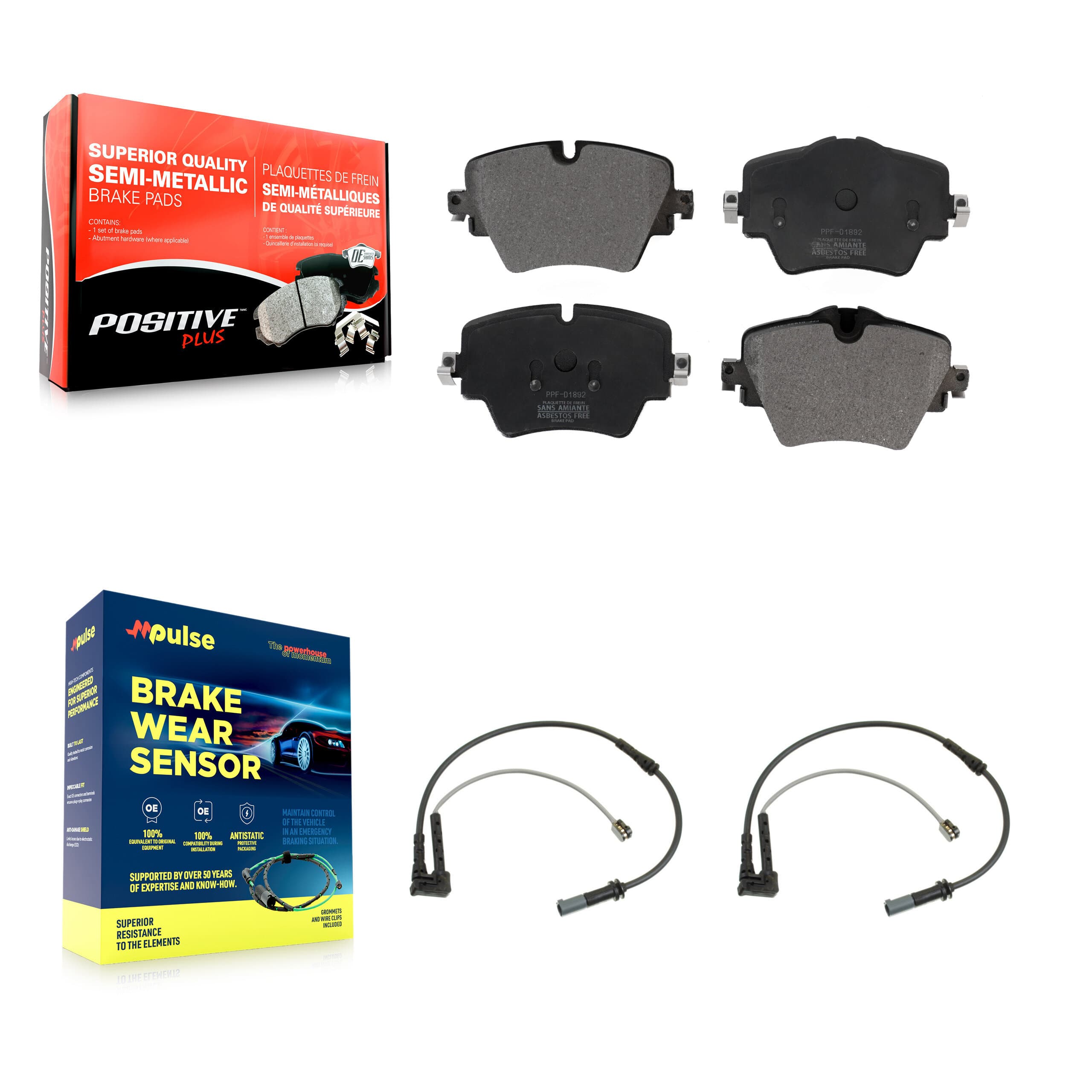 Positive Plus - KPW-100801 - Front Disc Brake Pad Kits image 1