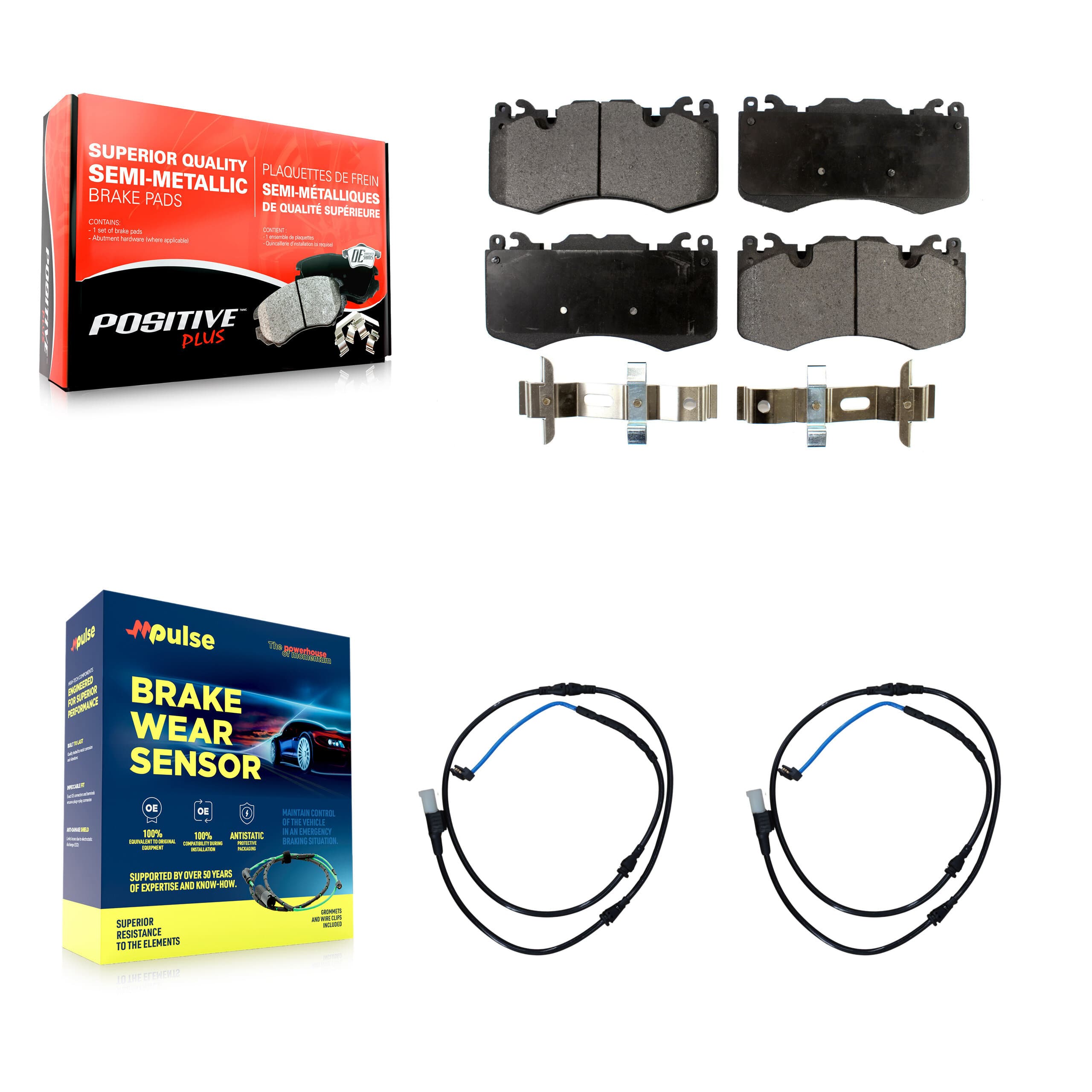 Positive Plus - KPW-100825 - Front Disc Brake Pad Kits image 1