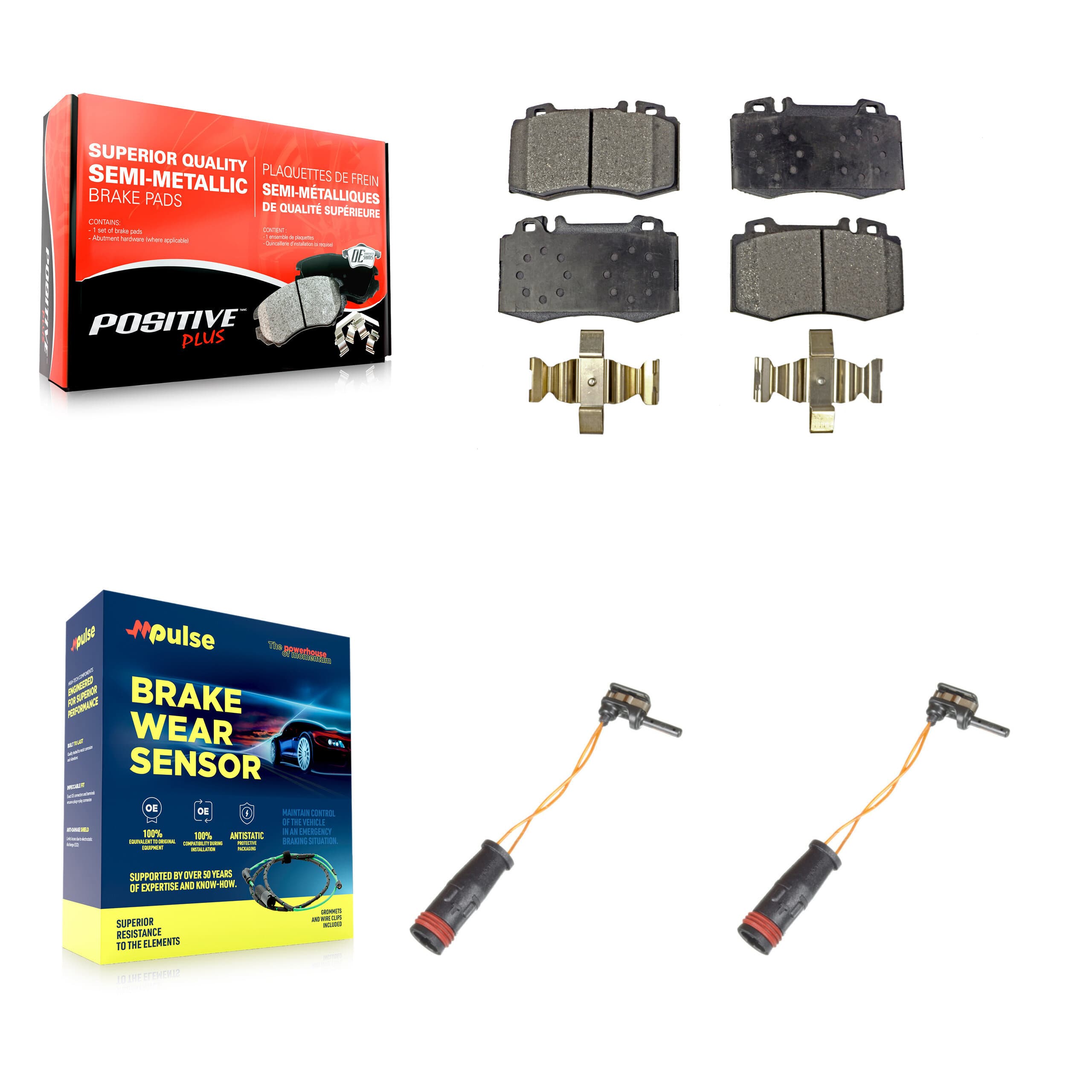 Positive Plus - KPW-100840 - Front Disc Brake Pad Kits image 1