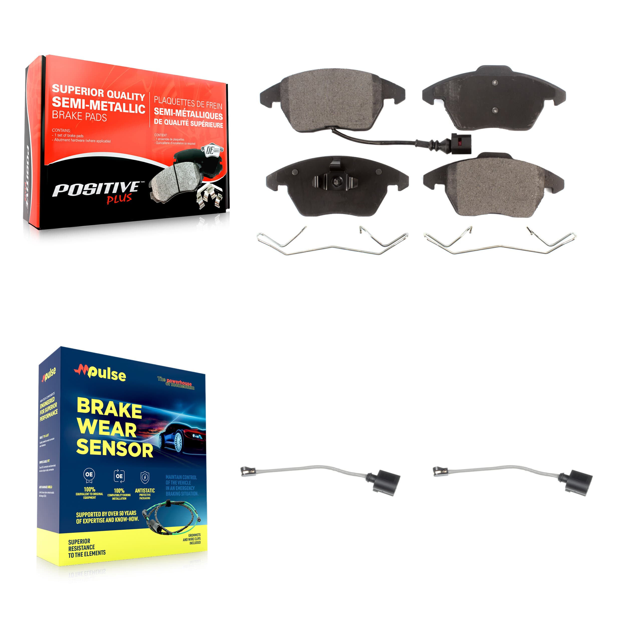 Positive Plus - KPW-100852 - Front Disc Brake Pad Kits image 1