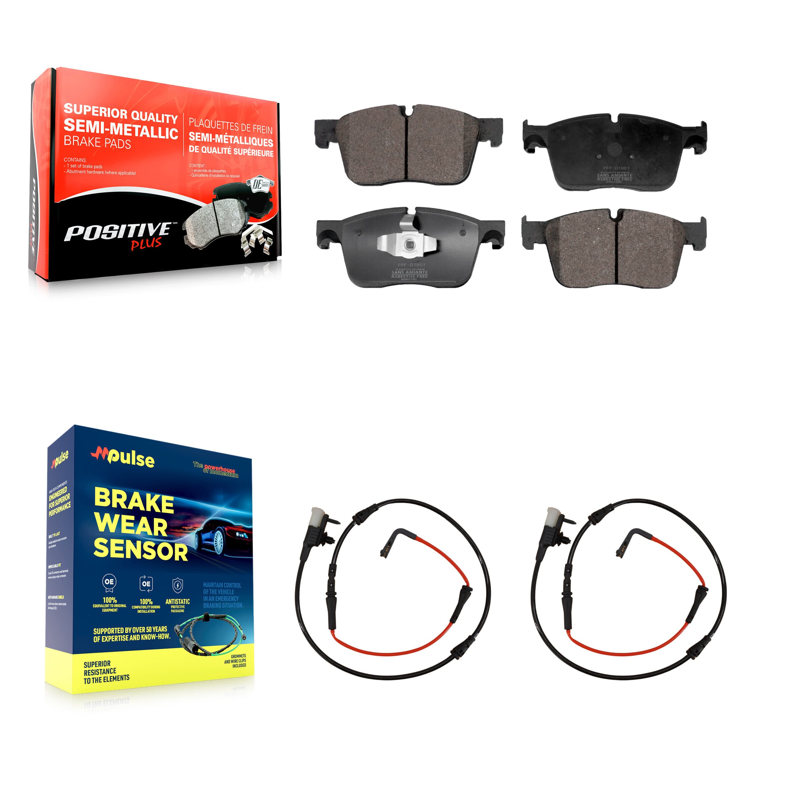 Positive Plus - KPW-100860 - Front Disc Brake Pad Kits image 1