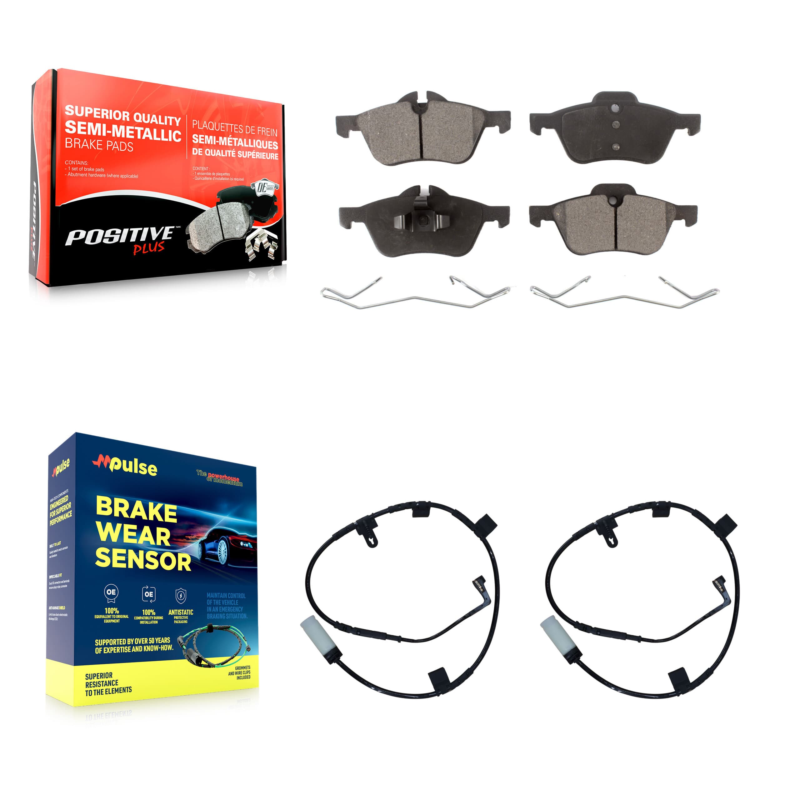 Positive Plus - KPW-100876 - Front Disc Brake Pad Kits image 1