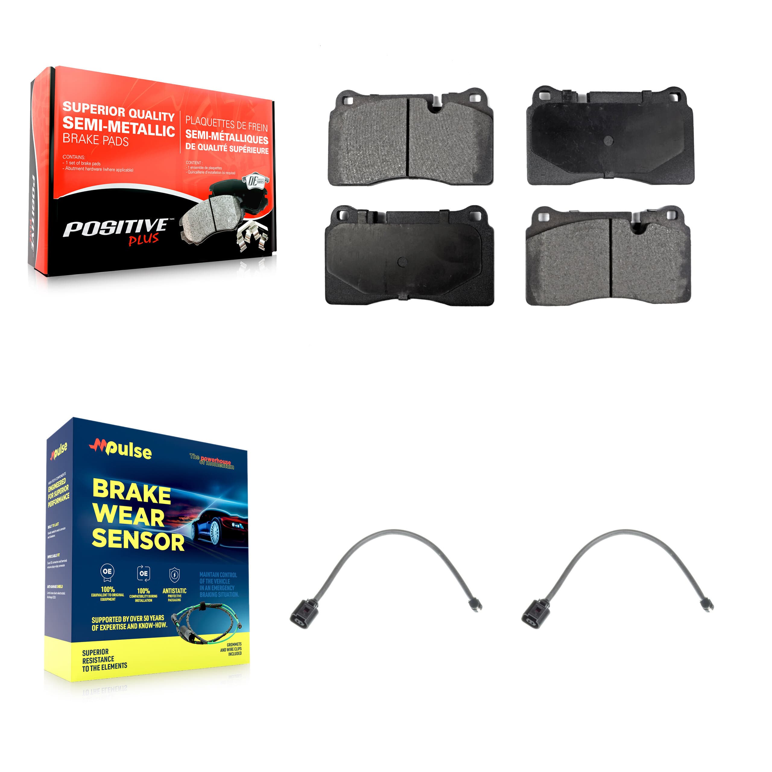 Positive Plus - KPW-100888 - Front Disc Brake Pad Kits image 1