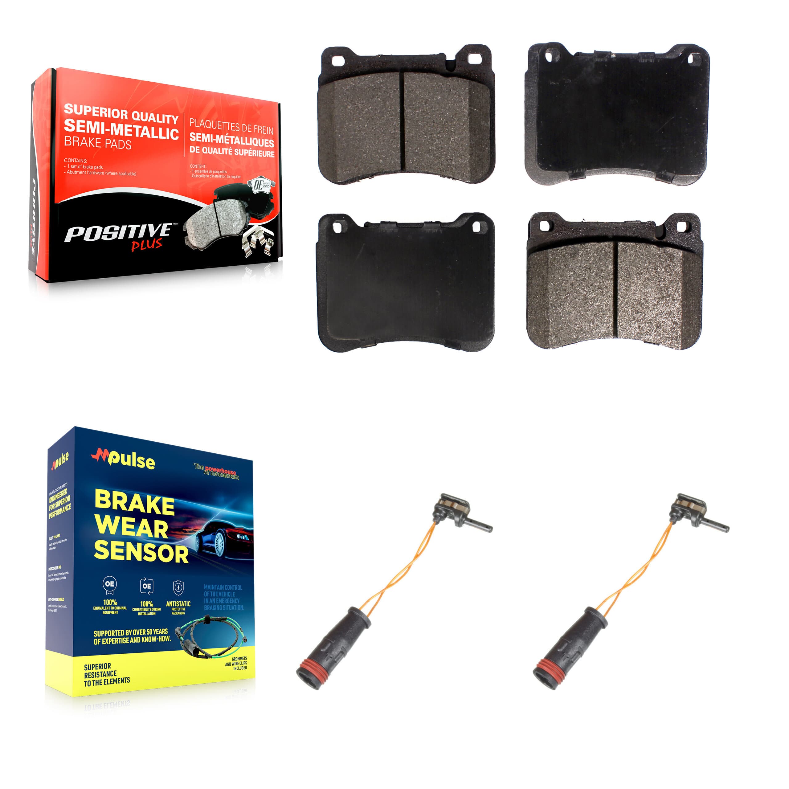 Positive Plus - KPW-100896 - Front Disc Brake Pad Kits image 1