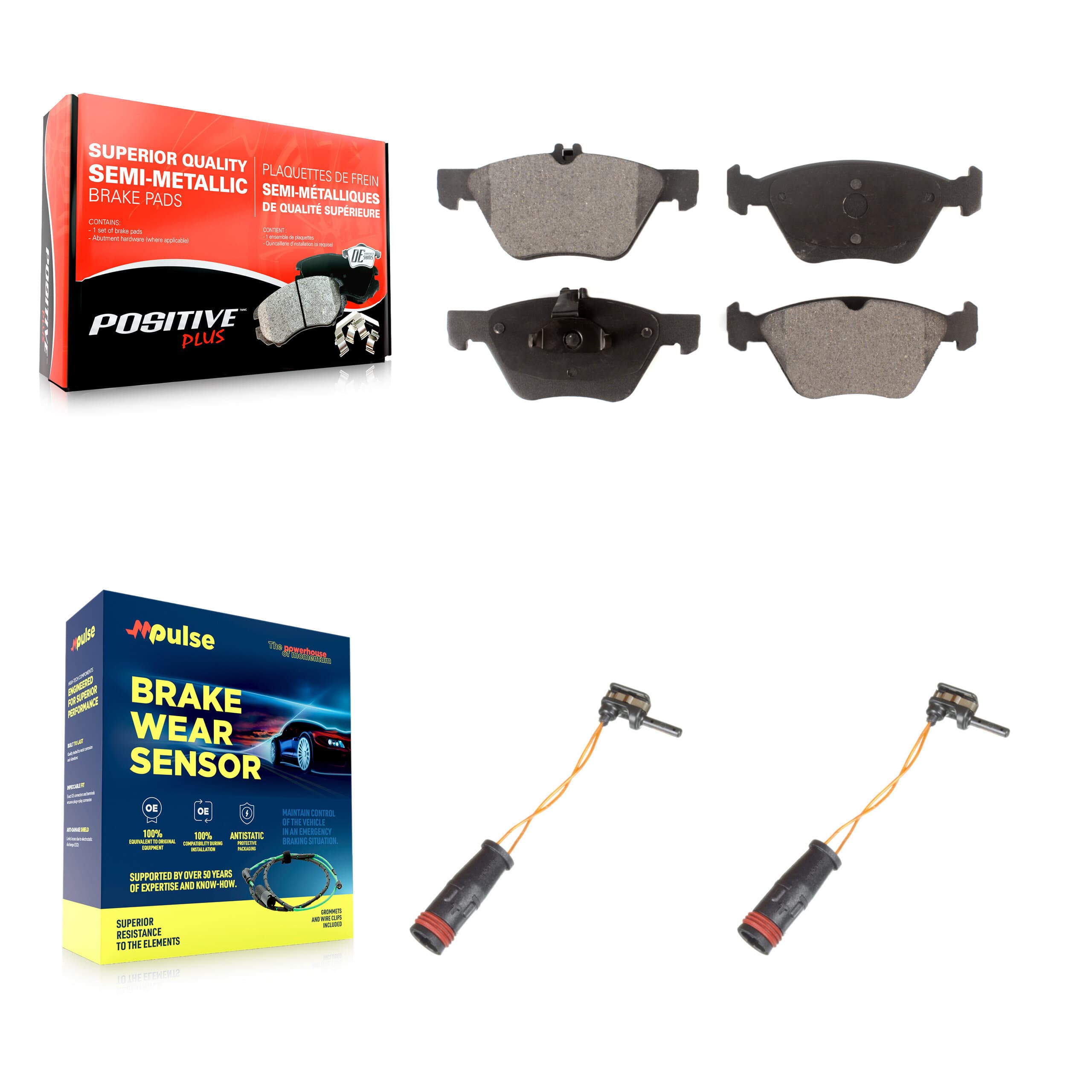 Positive Plus - KPW-100897 - Front Disc Brake Pad Kits image 1