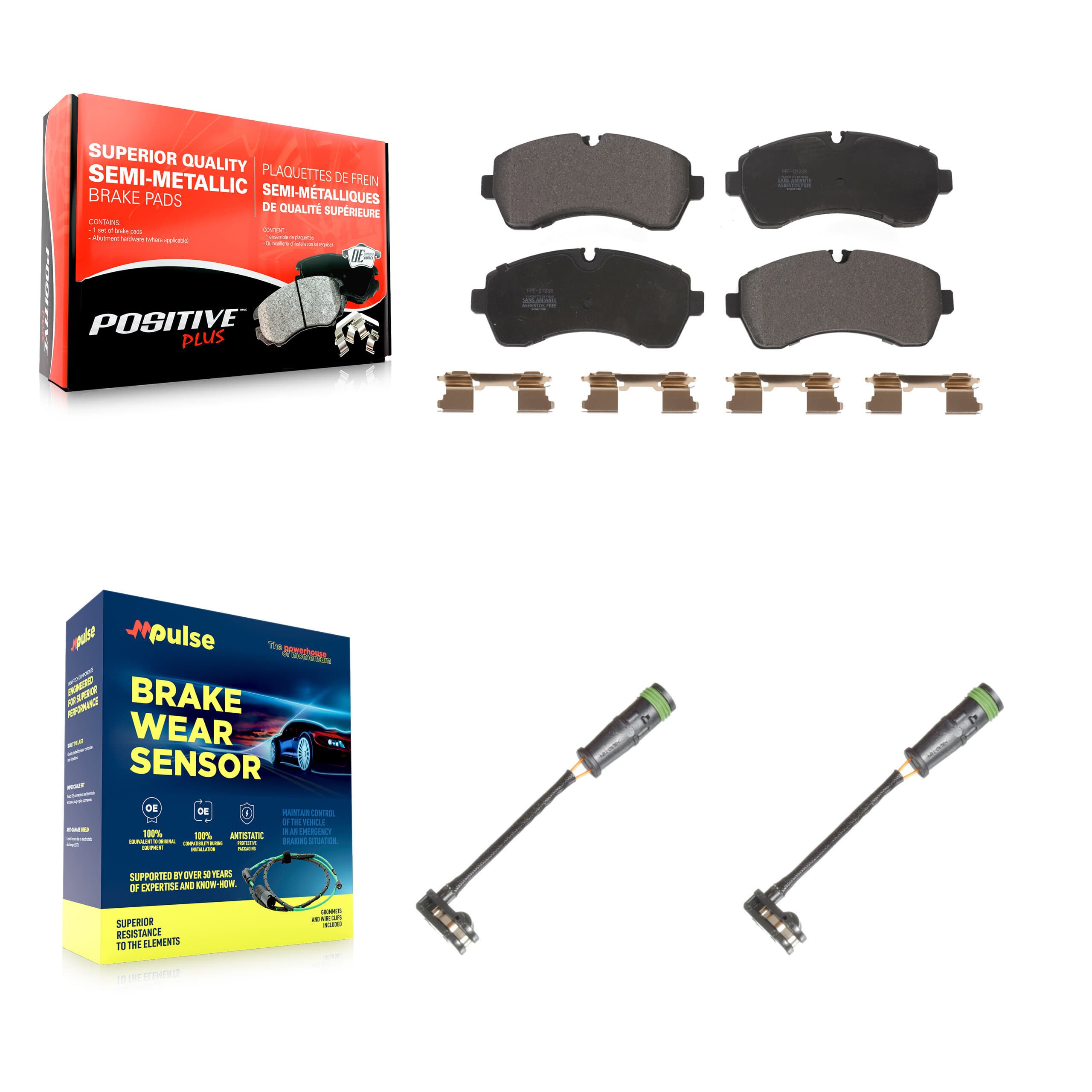 Positive Plus - KPW-100930 - Front Disc Brake Pad Kits image 1