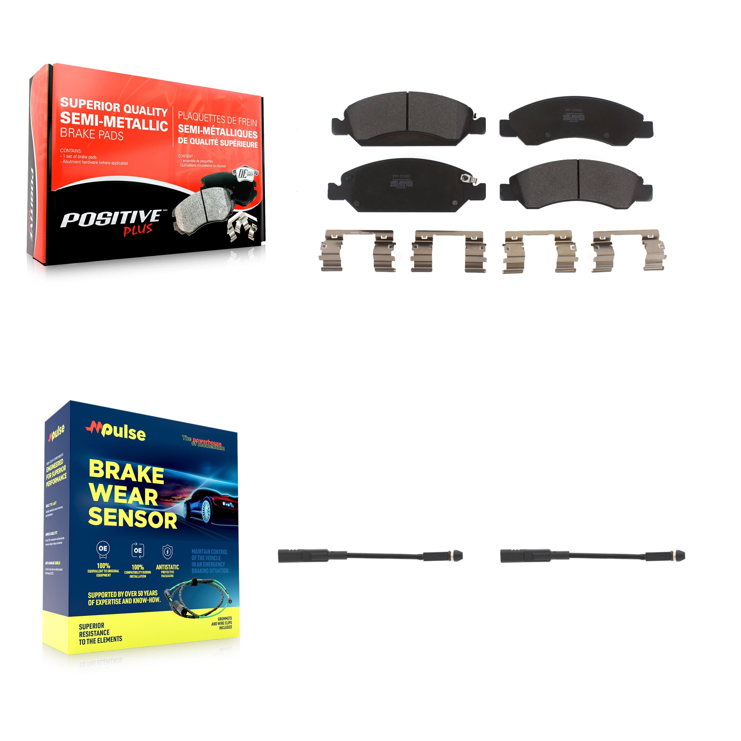 Positive Plus - KPW-100942 - Front Disc Brake Pad Kits image 1