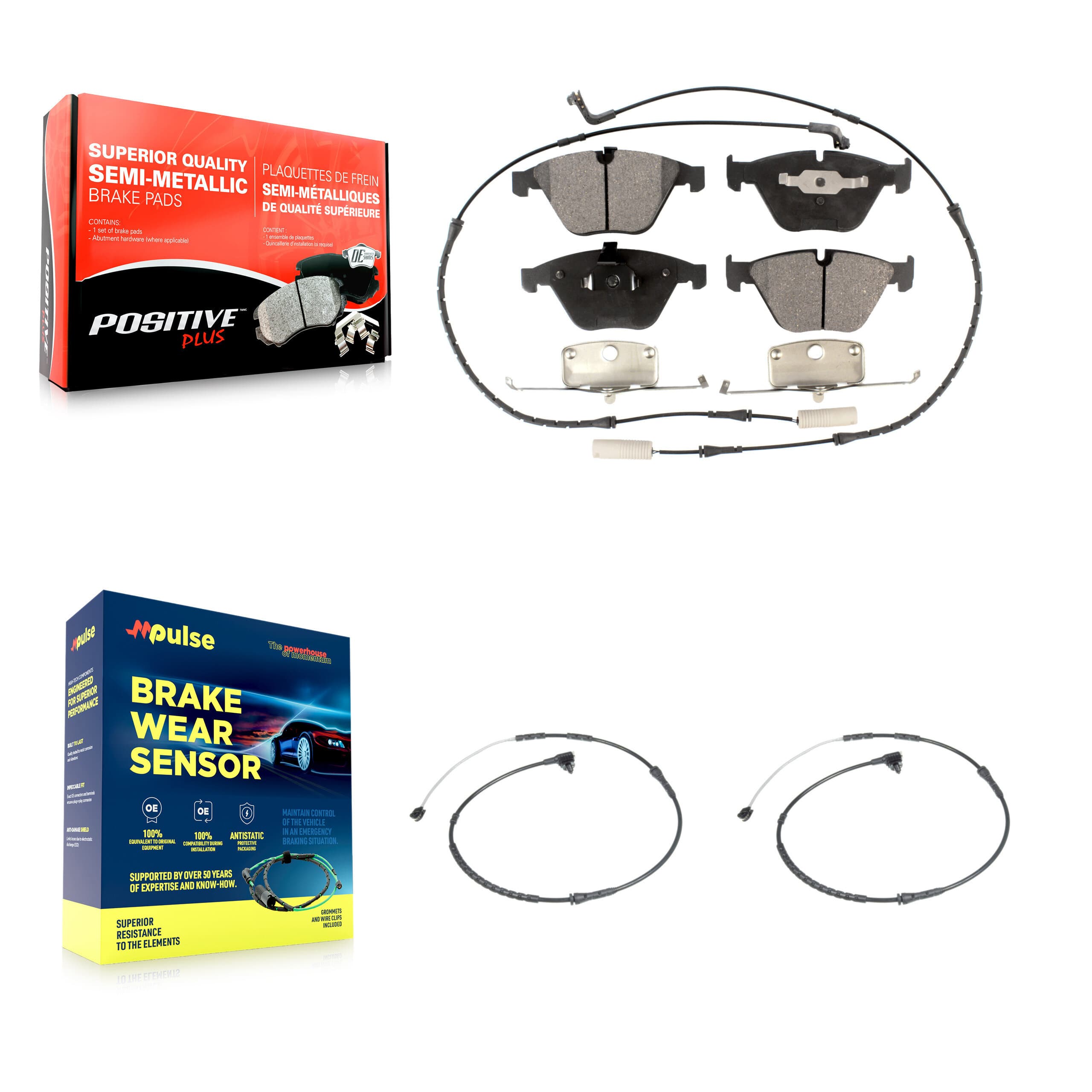 Positive Plus - KPW-100947 - Front Disc Brake Pad Kits image 1