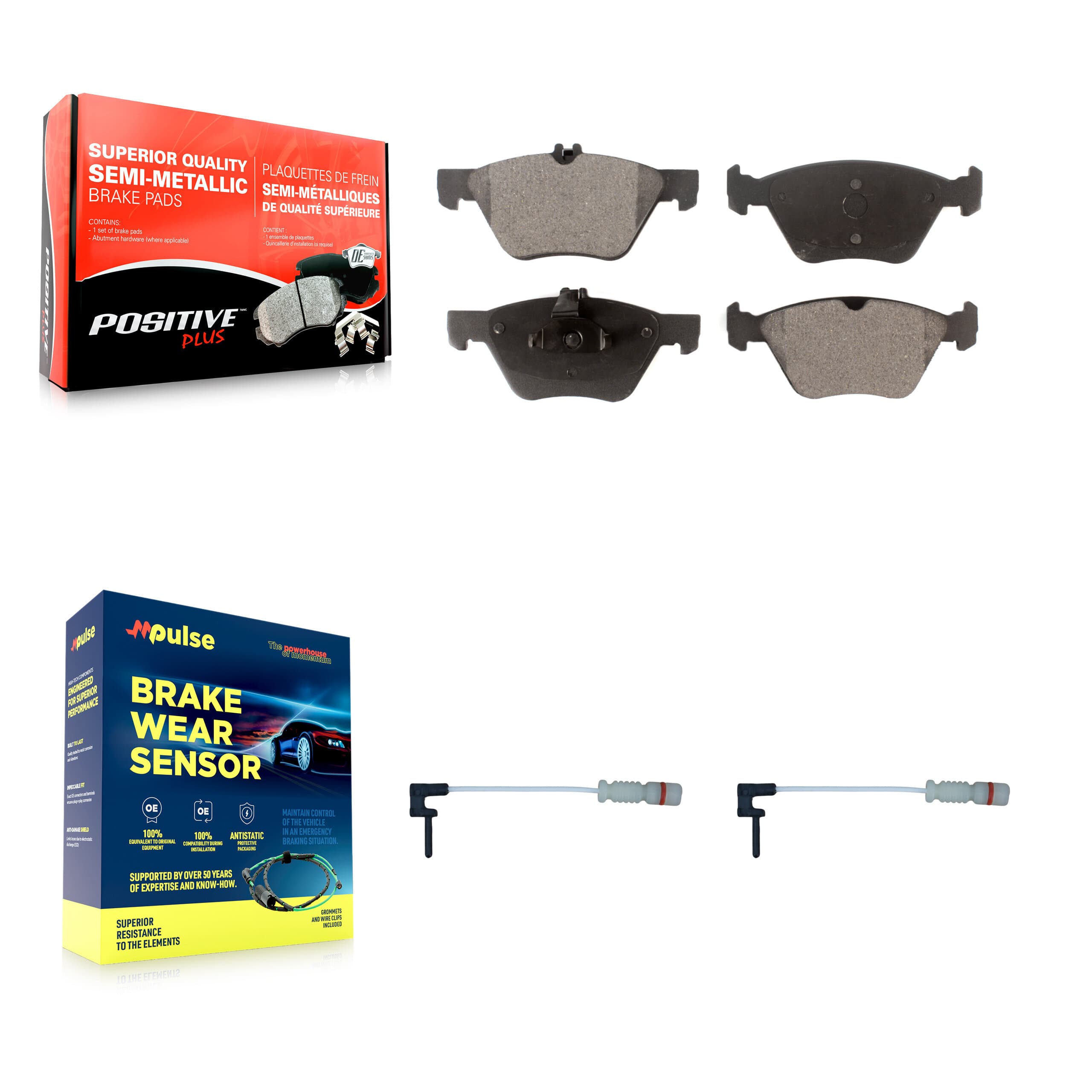 Positive Plus - KPW-100950 - Front Disc Brake Pad Kits image 1