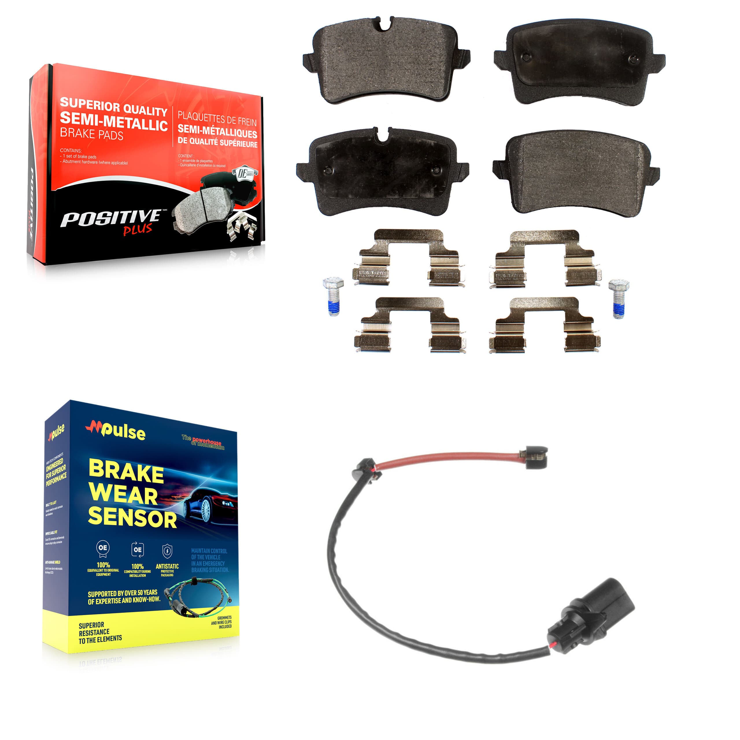 Positive Plus - KPW-100971 - Rear Disc Brake Pad Kits image 1