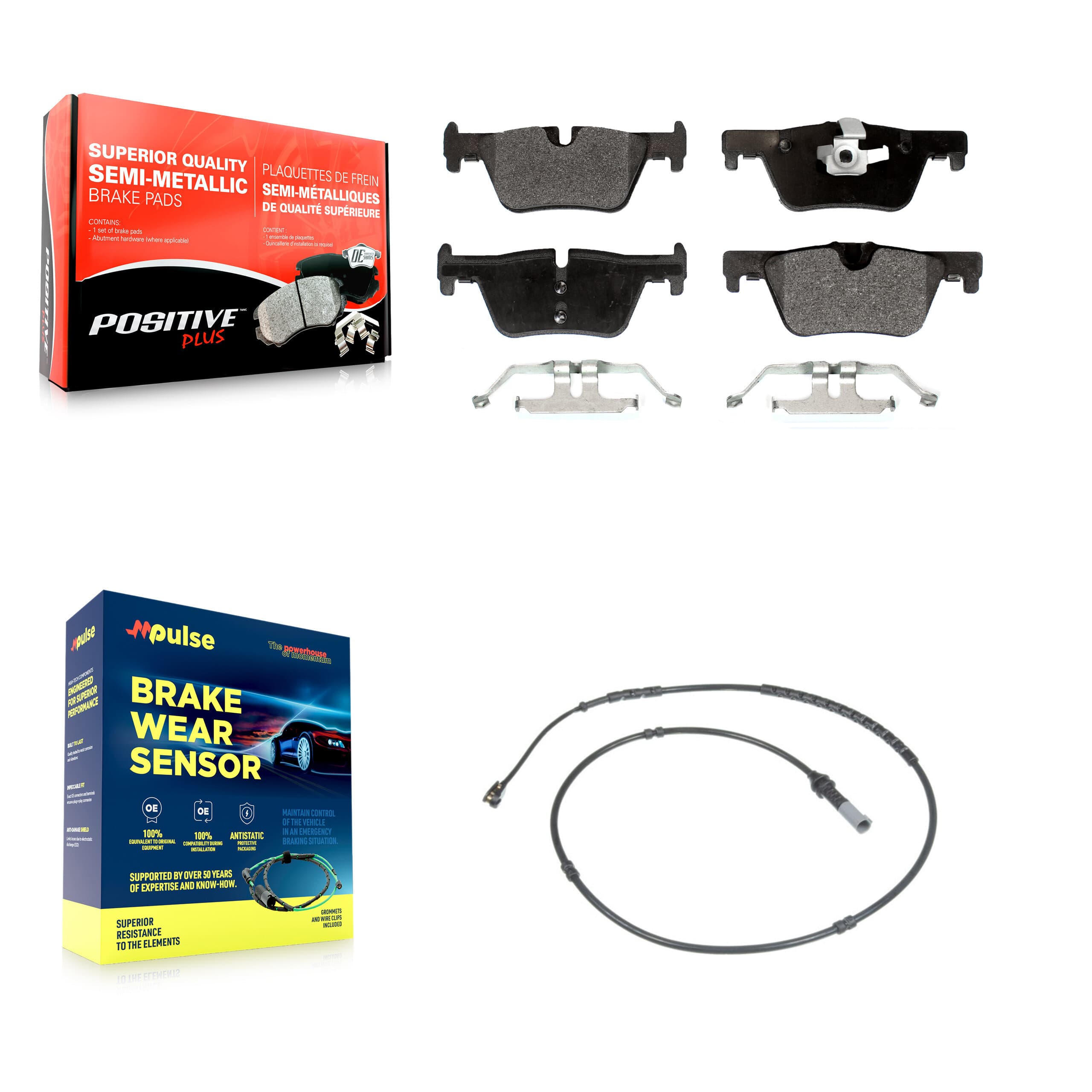 Positive Plus - KPW-100994 - Rear Disc Brake Pad Kits image 1