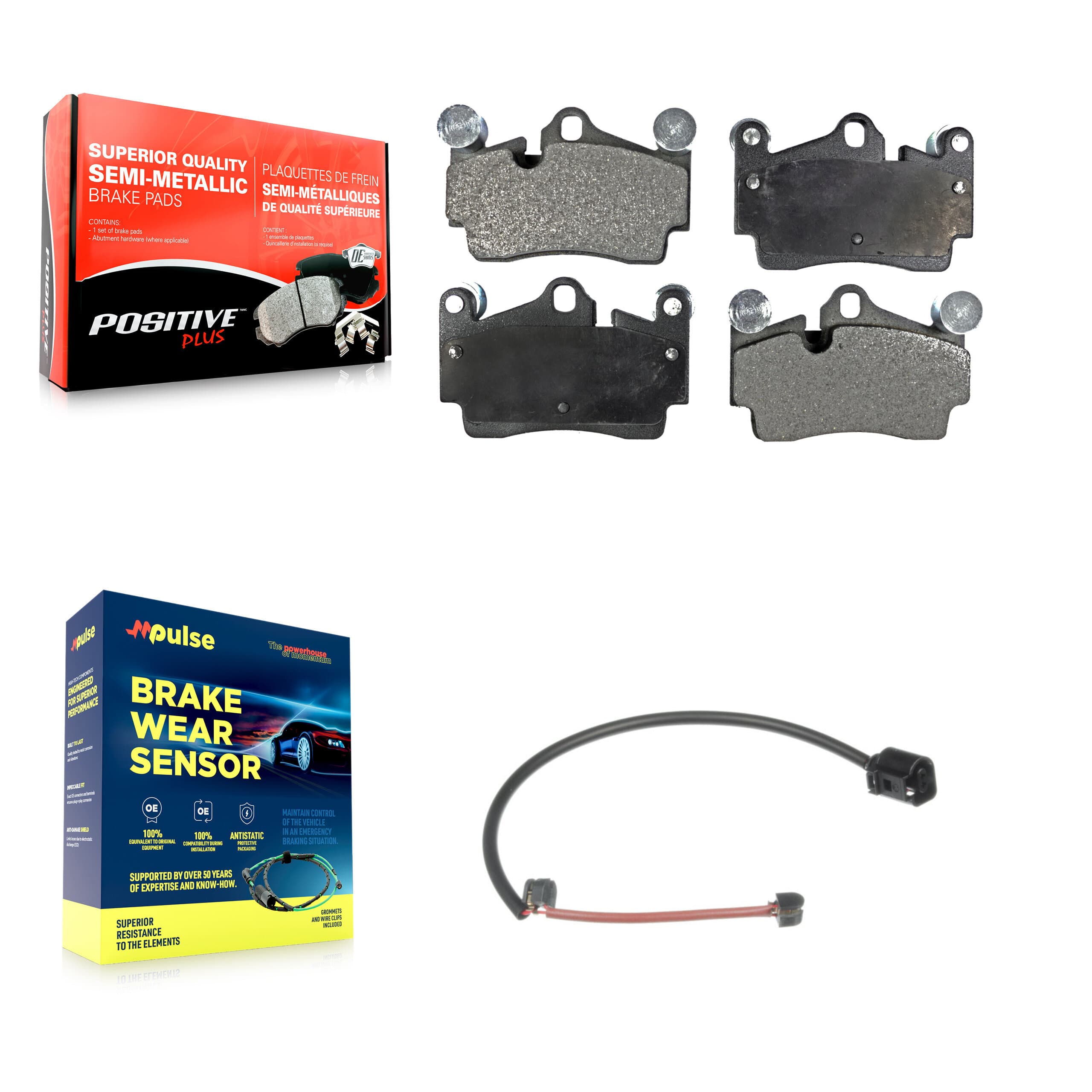 Positive Plus - KPW-101001 - Rear Disc Brake Pad Kits image 1