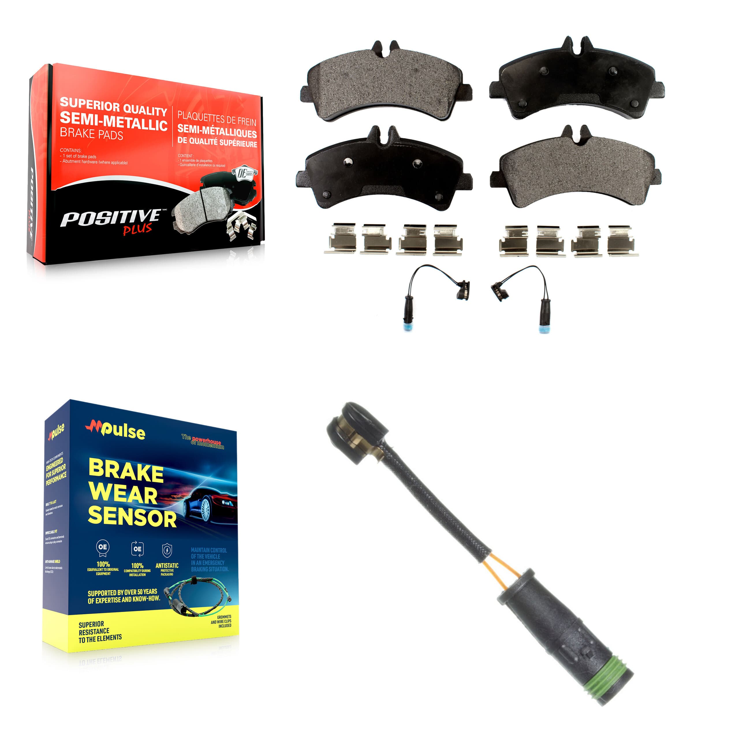 Positive Plus - KPW-101010 - Rear Disc Brake Pad Kits image 1