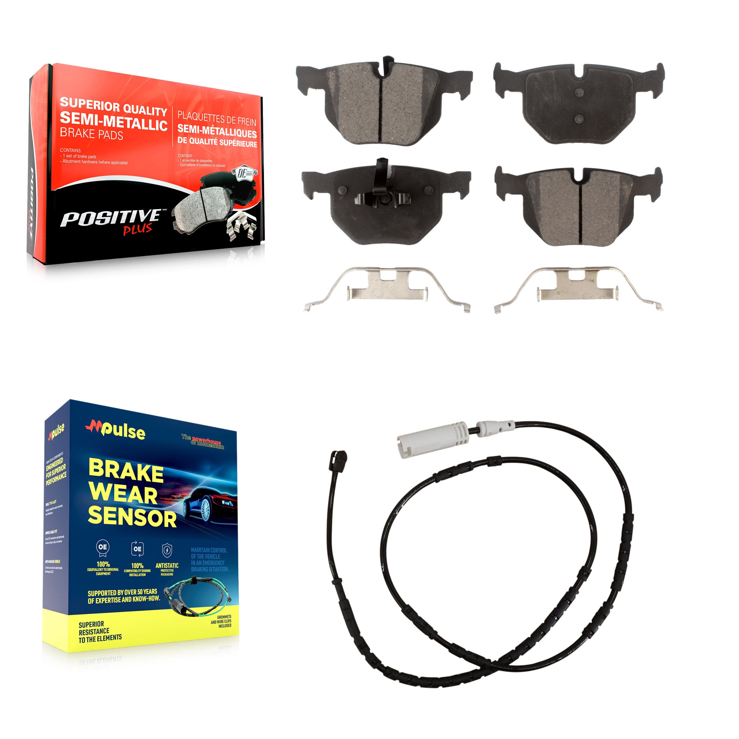 Positive Plus - KPW-101015 - Rear Disc Brake Pad Kits image 1