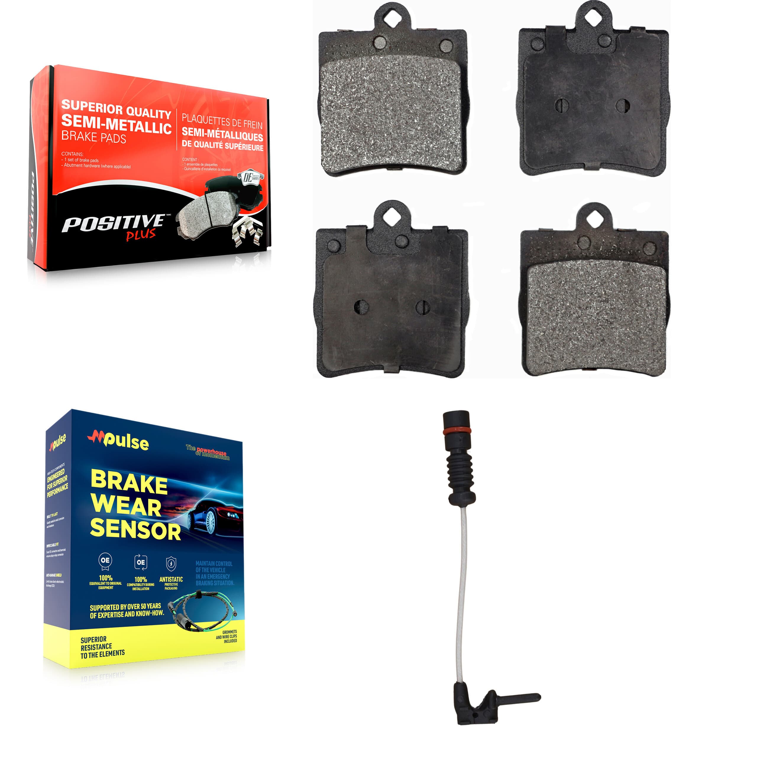 Positive Plus - KPW-101019 - Rear Disc Brake Pad Kits image 1