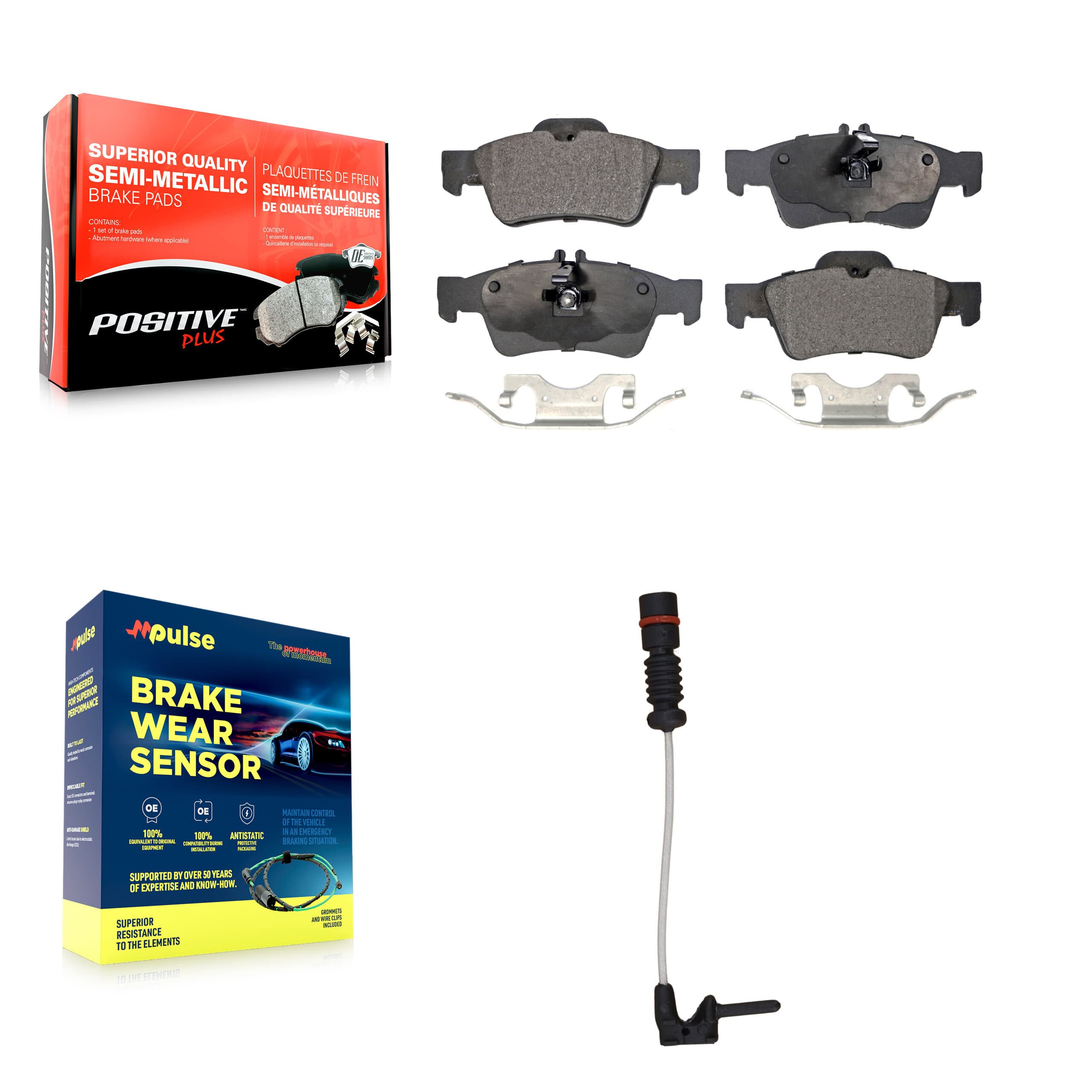 Positive Plus - KPW-101022 - Rear Disc Brake Pad Kits image 1