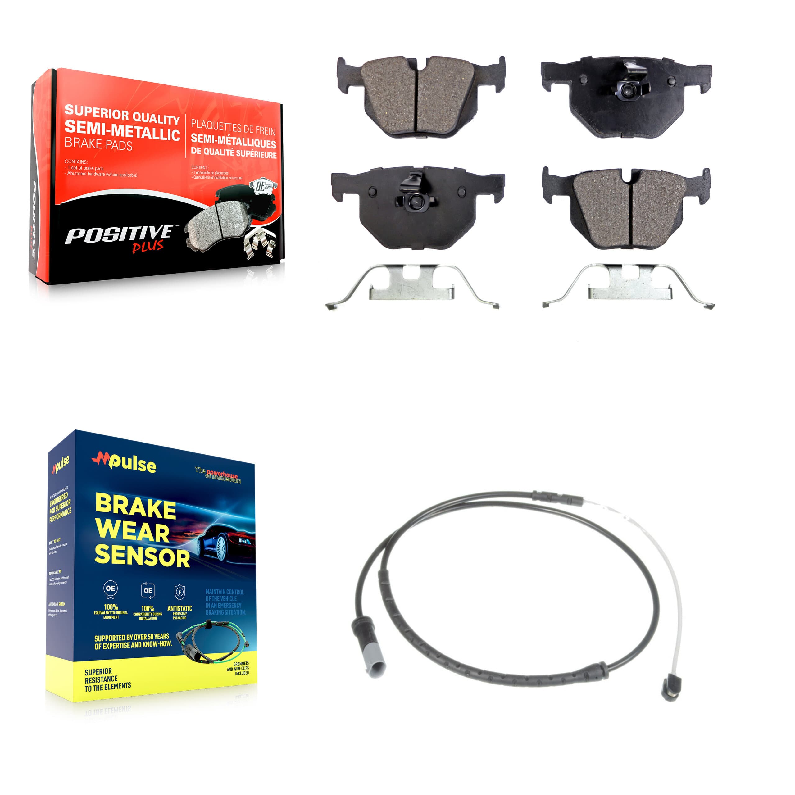 Positive Plus - KPW-101043 - Rear Disc Brake Pad Kits image 1