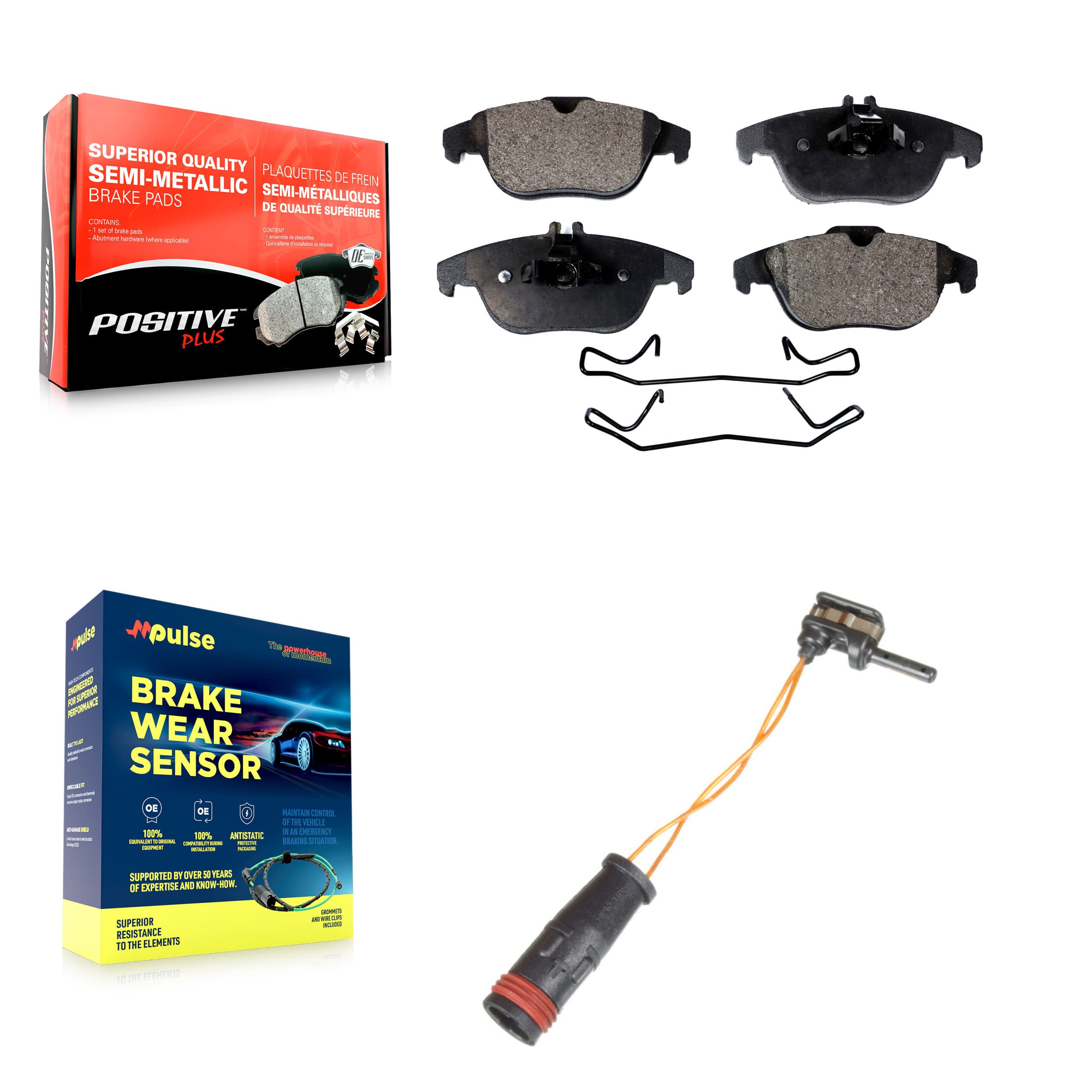 Positive Plus - KPW-101051 - Rear Disc Brake Pad Kits image 1