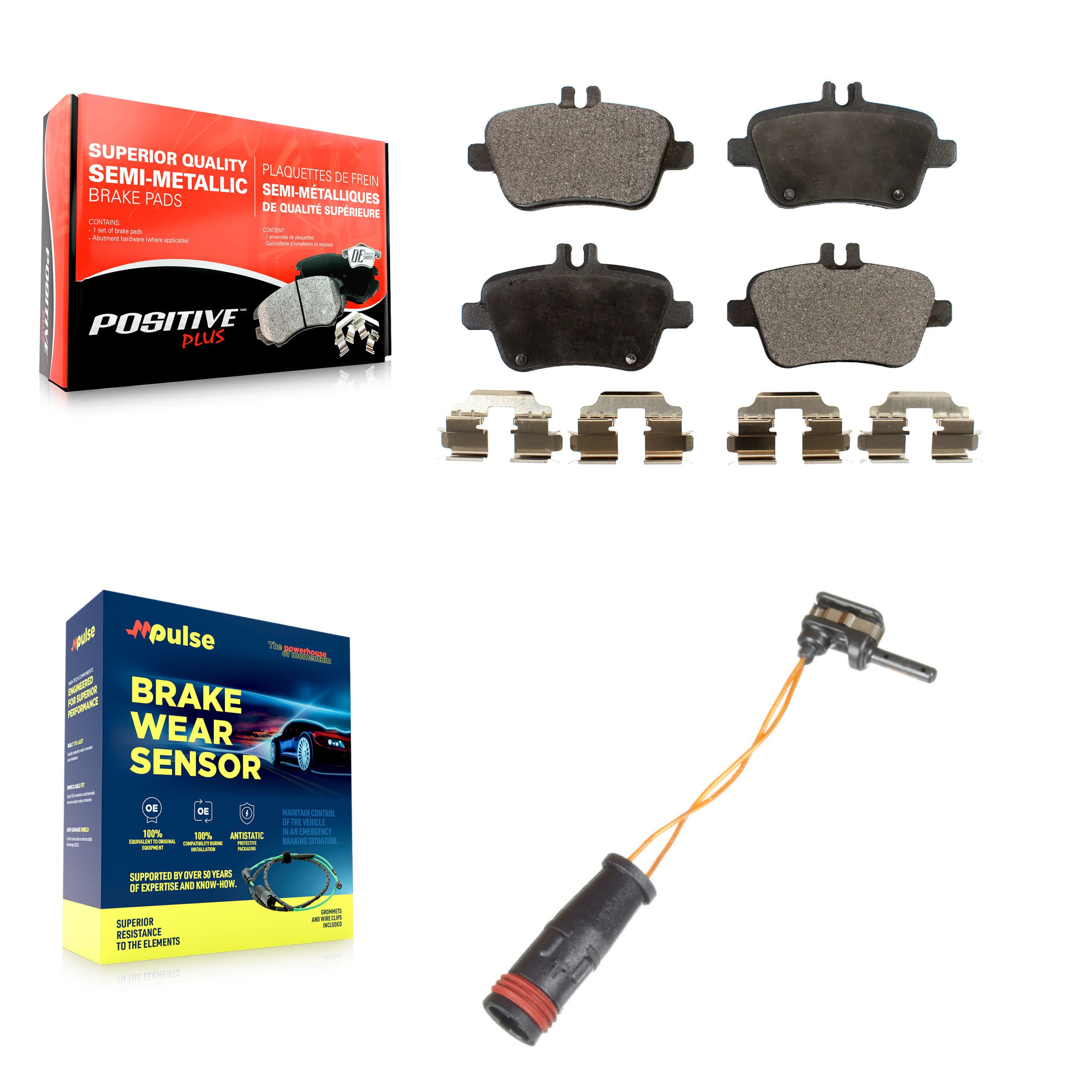 Positive Plus - KPW-101053 - Rear Disc Brake Pad Kits image 1