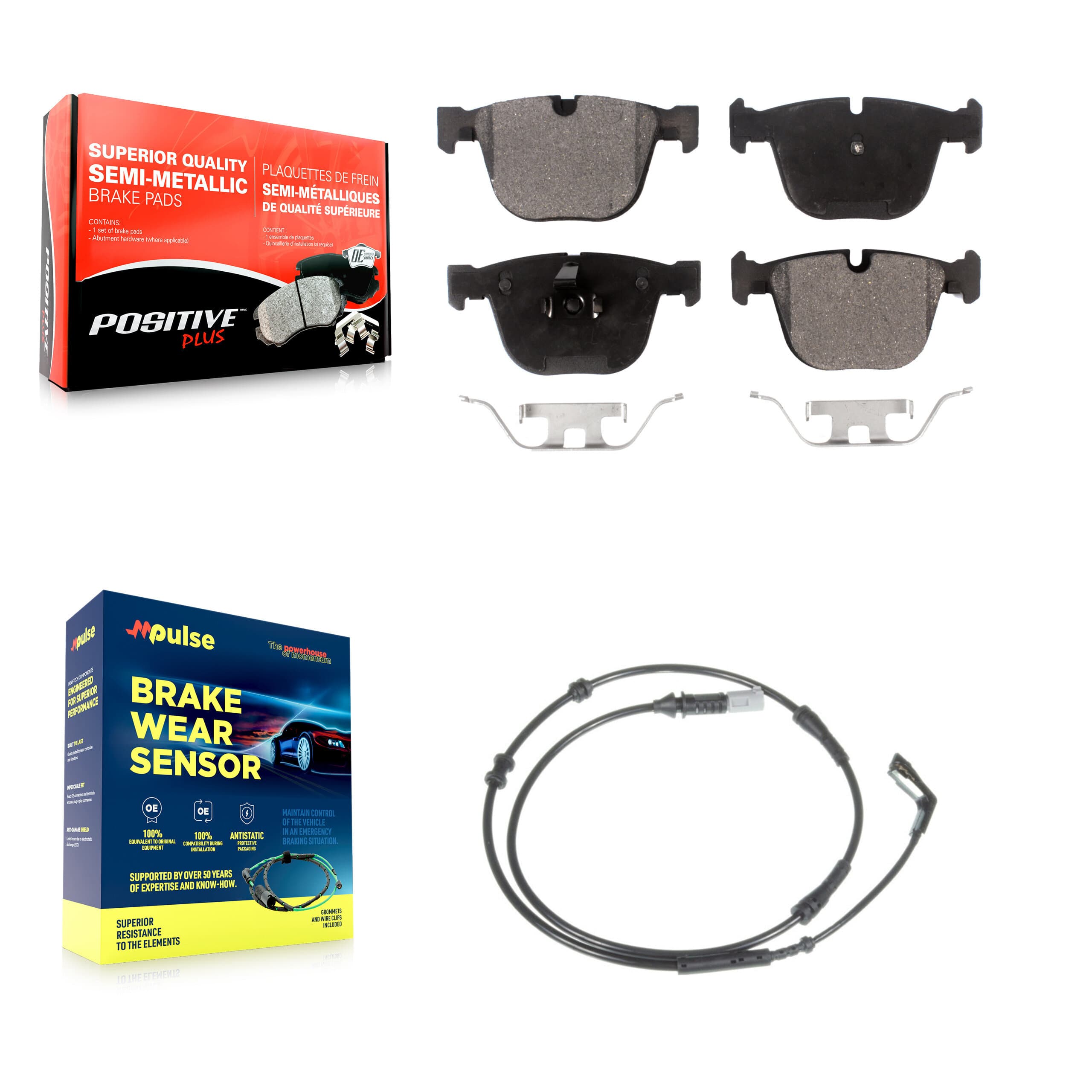 Positive Plus - KPW-101061 - Rear Disc Brake Pad Kits image 1