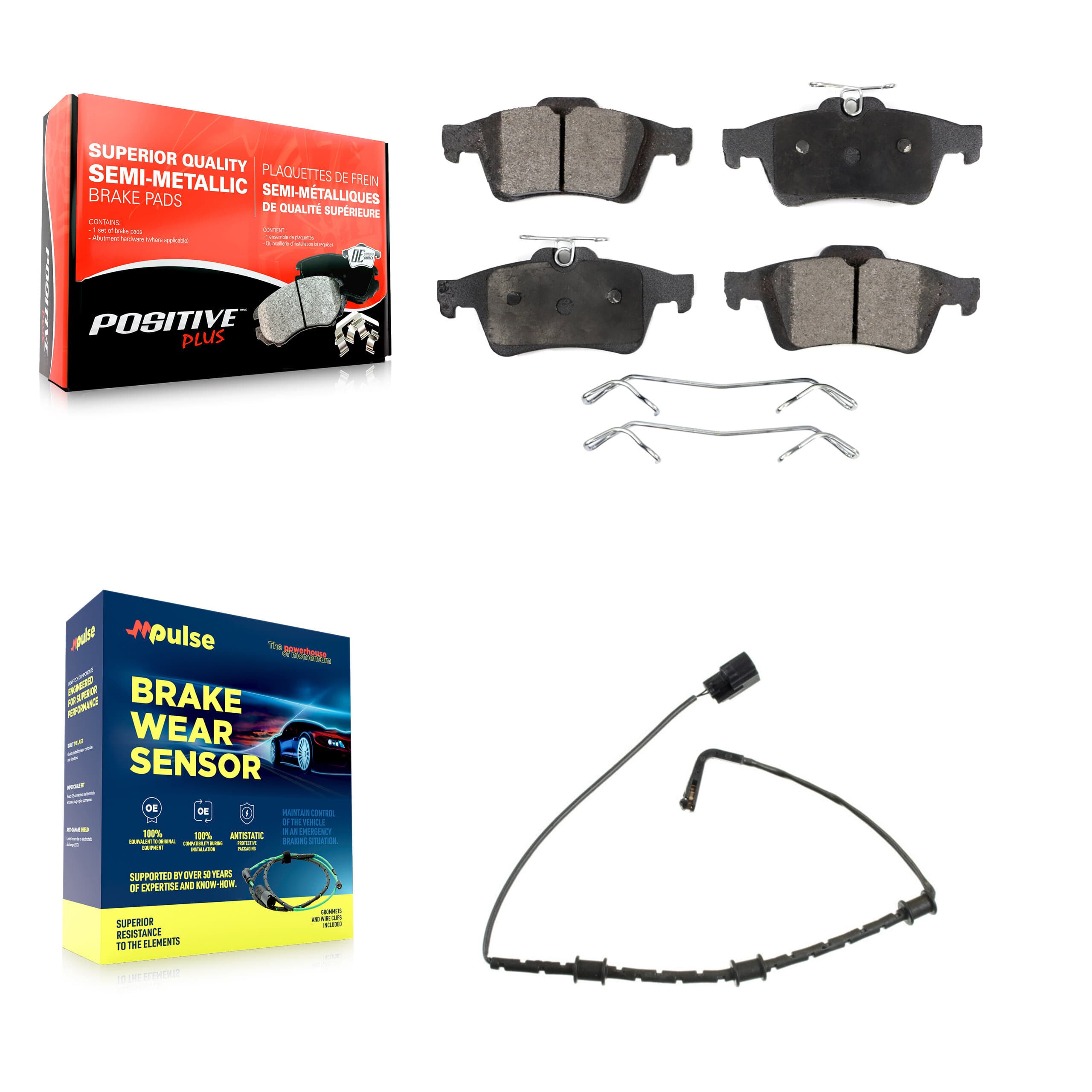 Positive Plus - KPW-101062 - Rear Disc Brake Pad Kits image 1