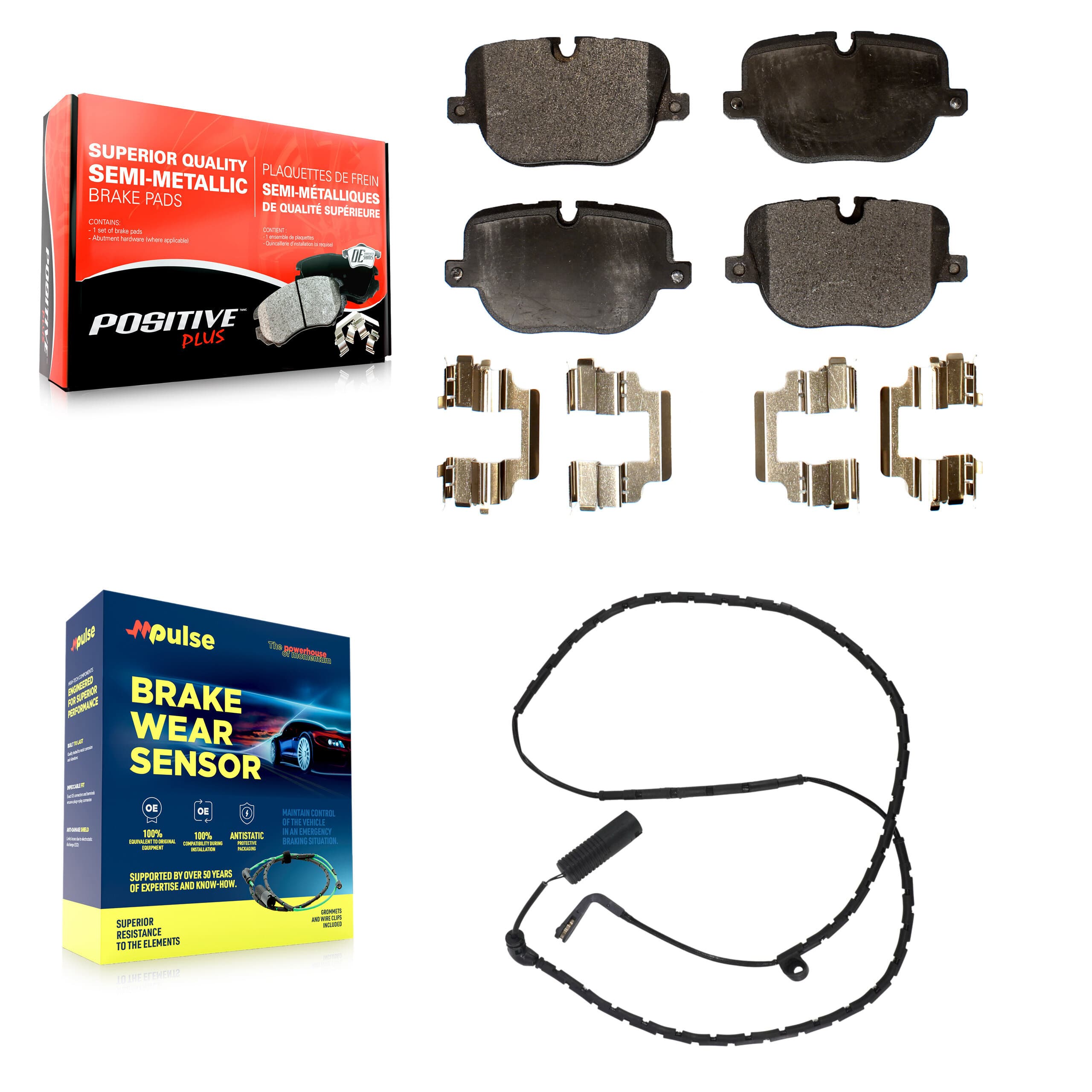 Positive Plus - KPW-101072 - Rear Disc Brake Pad Kits image 1
