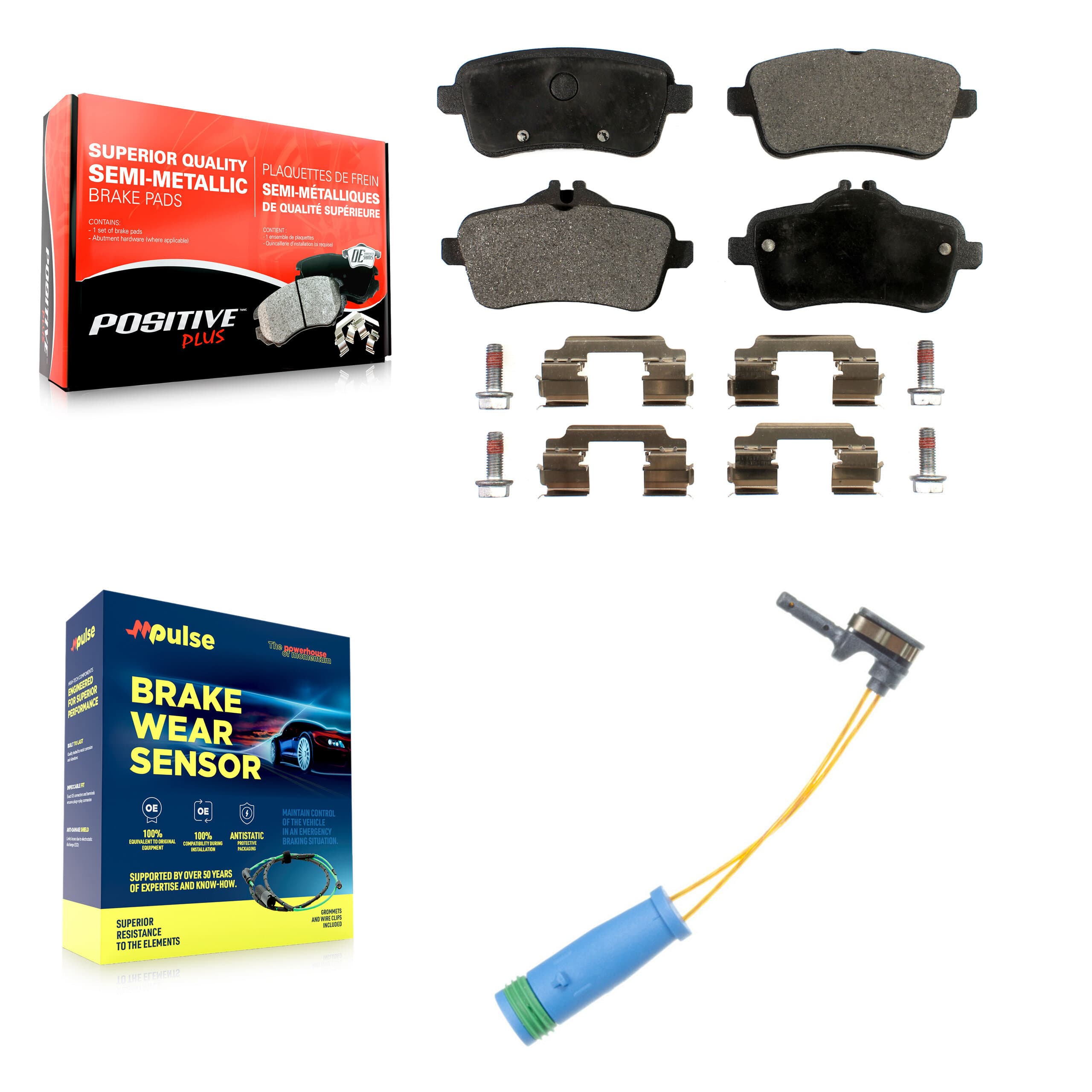 Positive Plus - KPW-101082 - Rear Disc Brake Pad Kits image 1