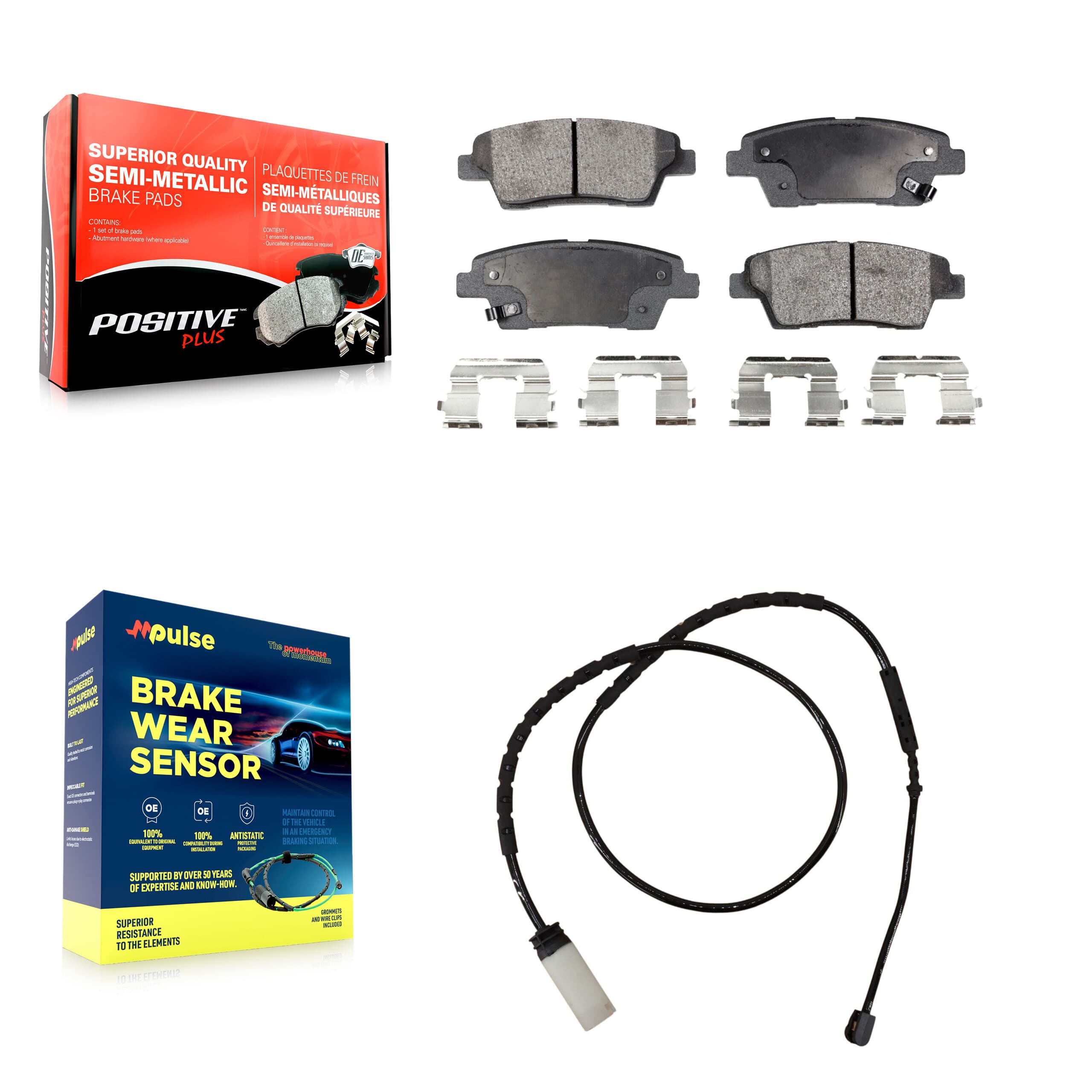 Positive Plus - KPW-101093 - Rear Disc Brake Pad Kits image 1