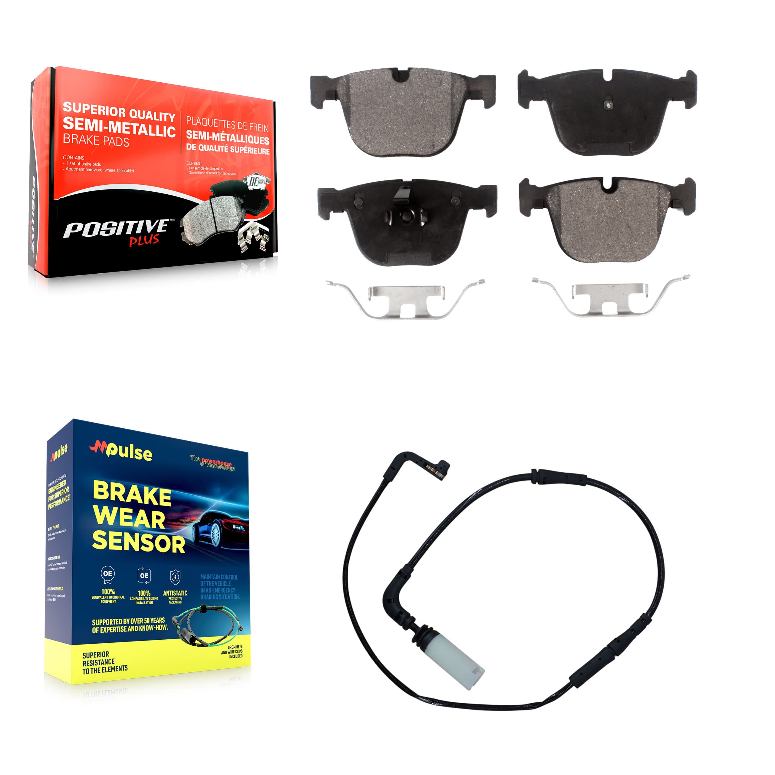 Positive Plus - KPW-101096 - Rear Disc Brake Pad Kits image 1