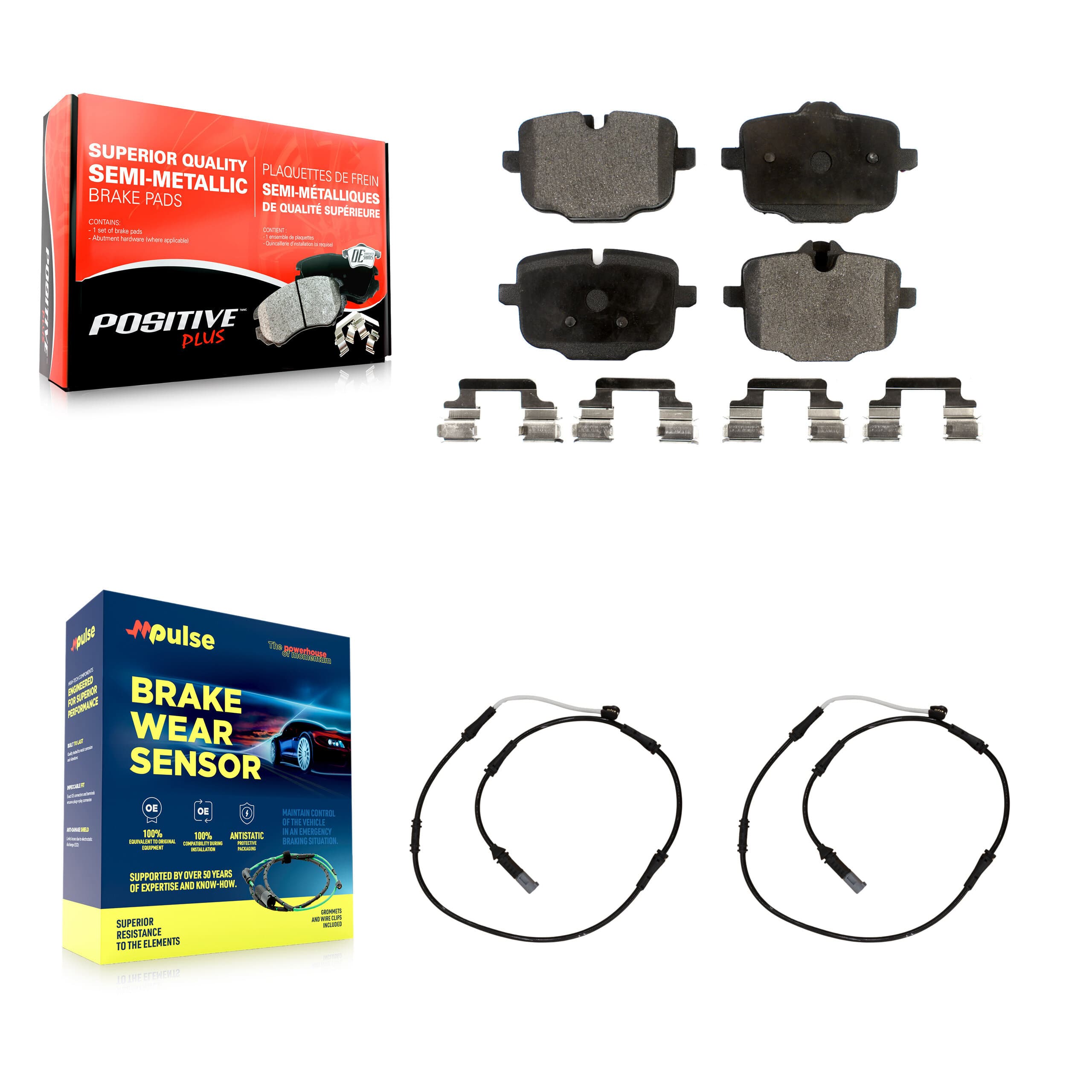 Positive Plus - KPW-101099 - Rear Disc Brake Pad Kits image 1