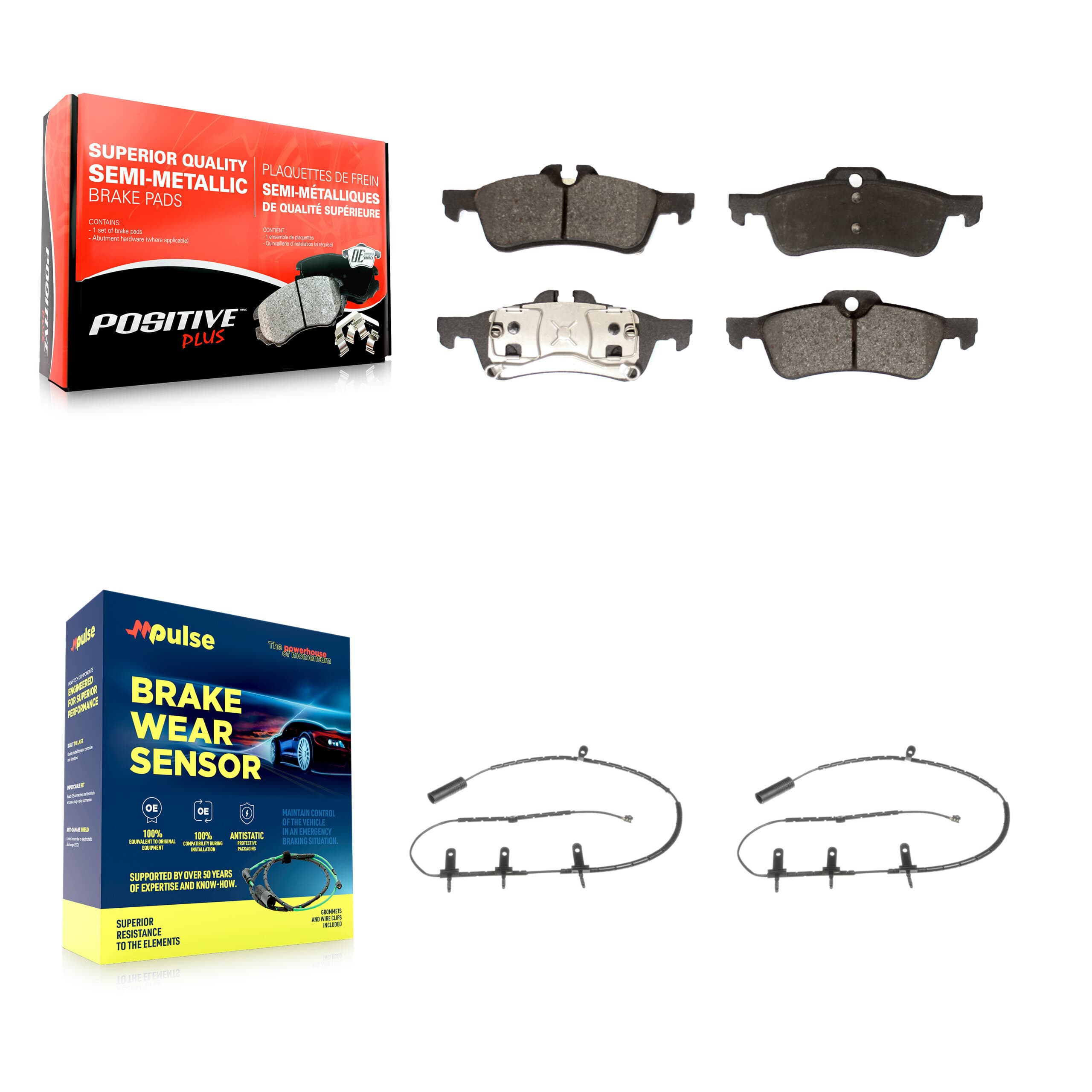 Positive Plus - KPW-101105 - Rear Disc Brake Pad Kits image 1