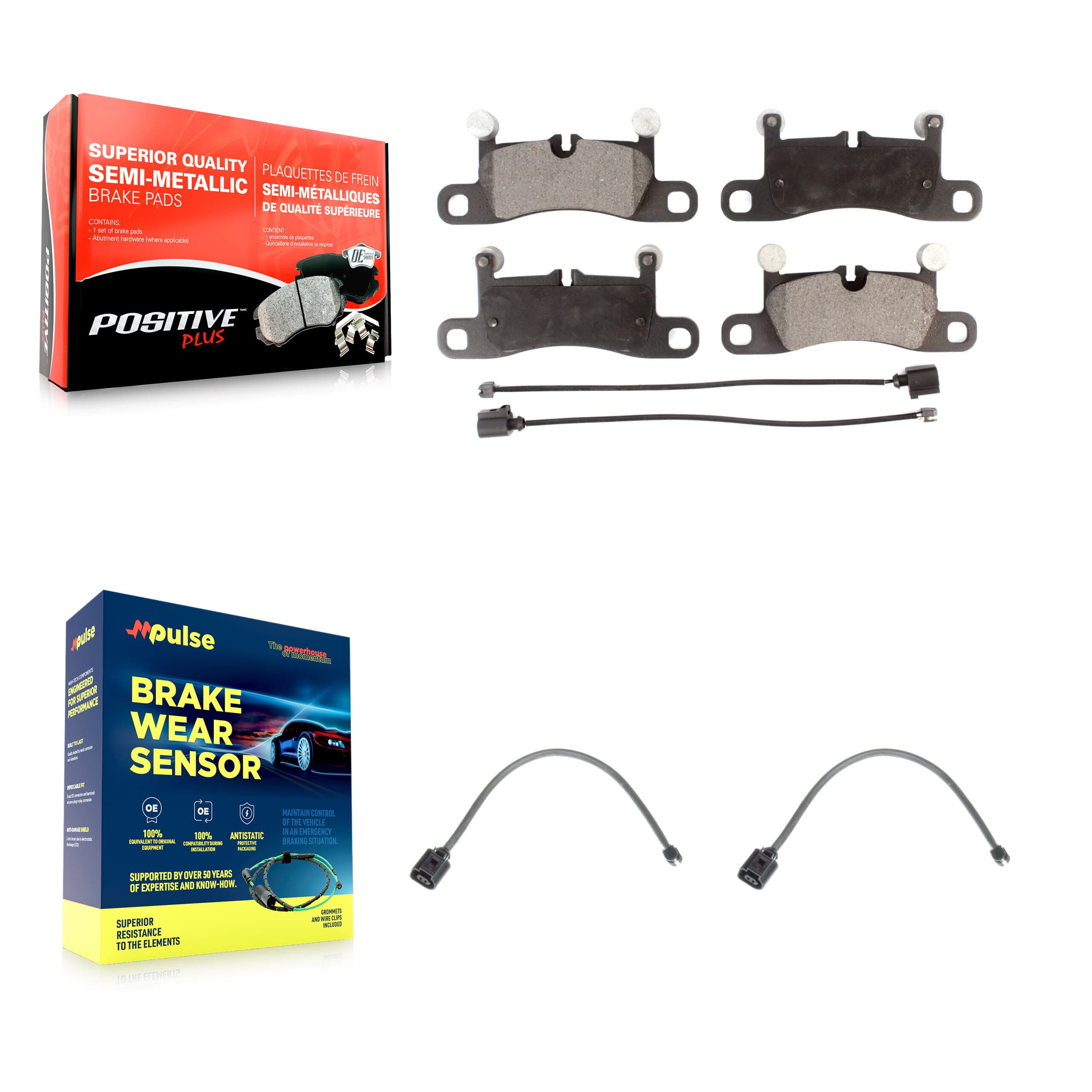 Positive Plus - KPW-101135 - Rear Disc Brake Pad Kits image 1