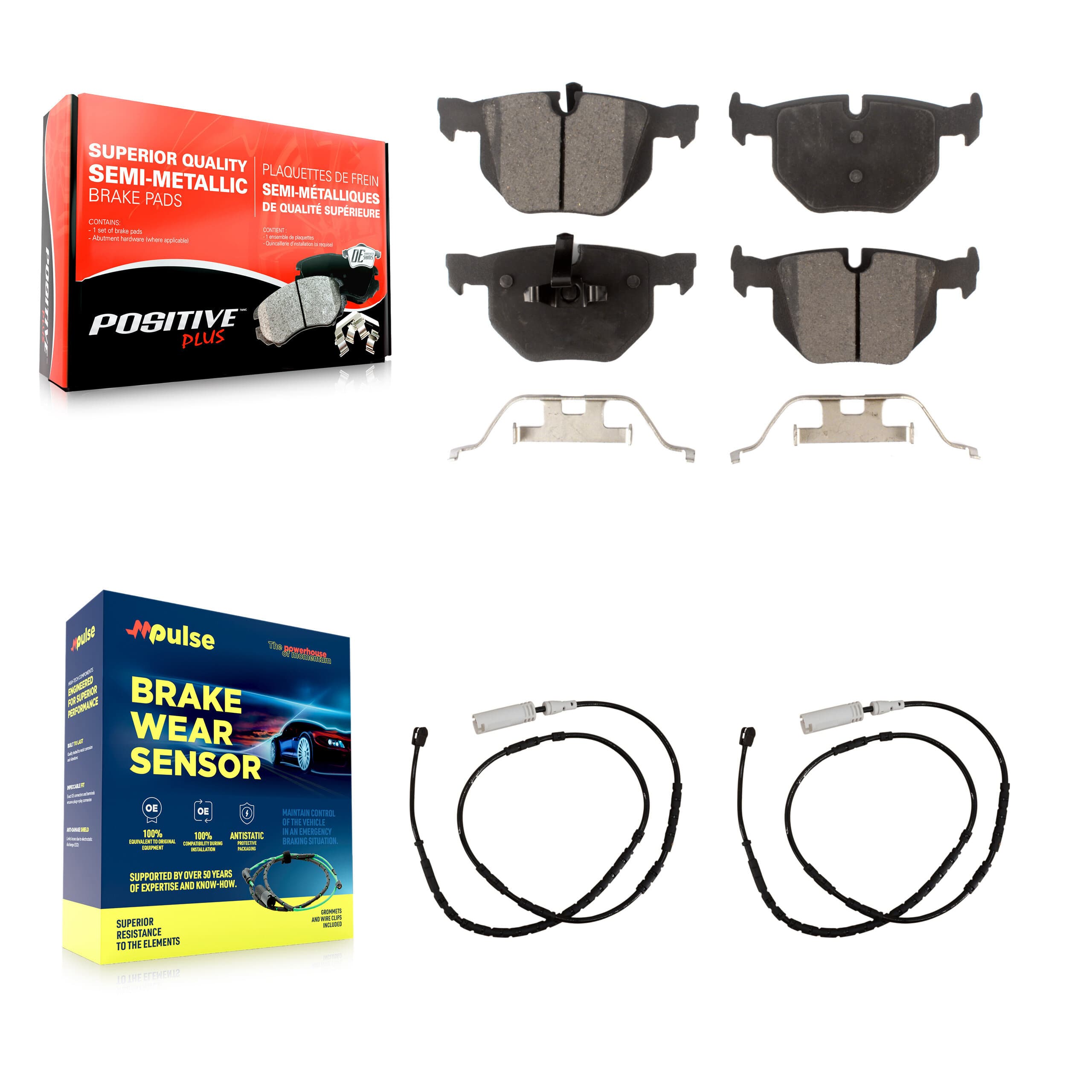 Positive Plus - KPW-101151 - Rear Disc Brake Pad Kits image 1