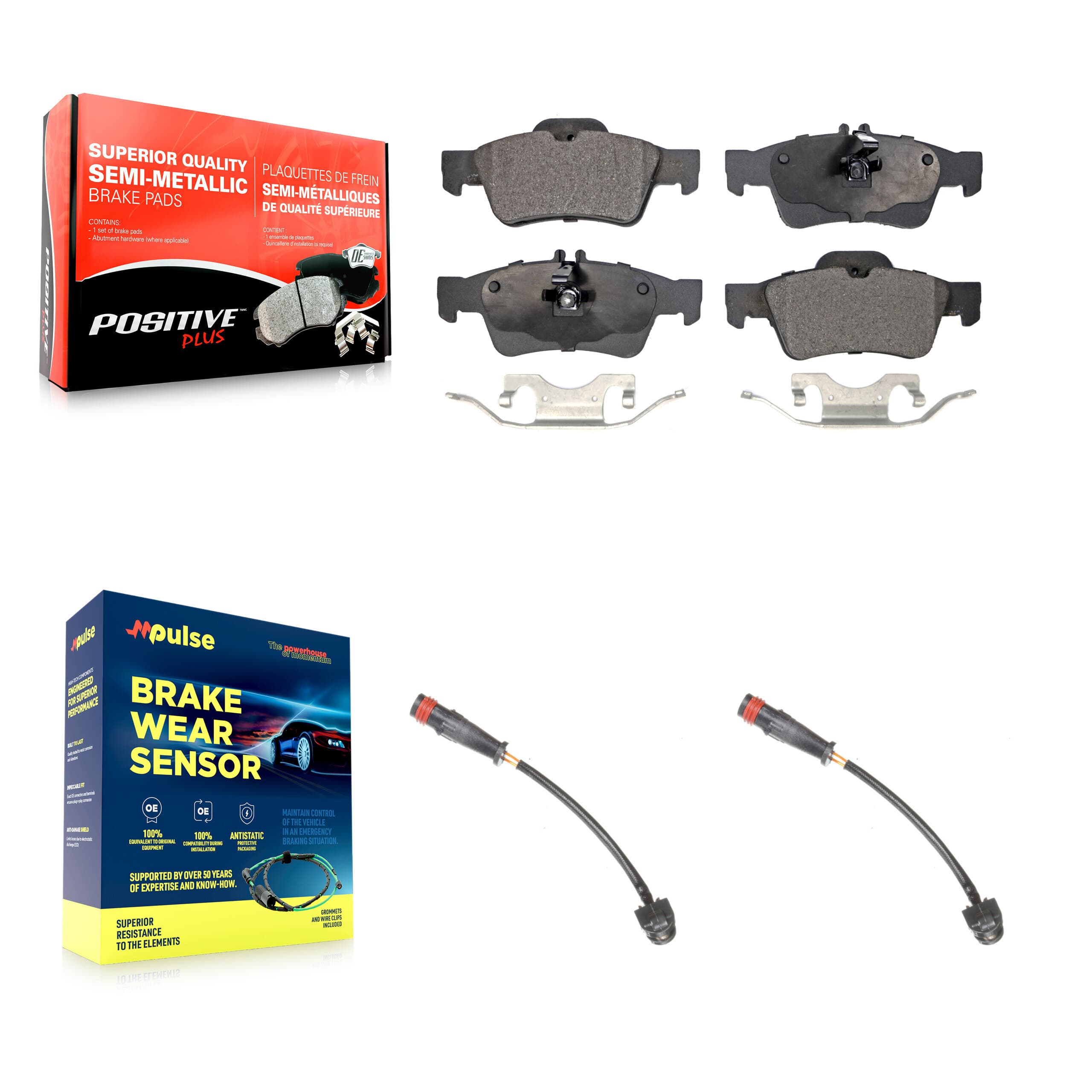 Positive Plus - KPW-101152 - Rear Disc Brake Pad Kits image 1