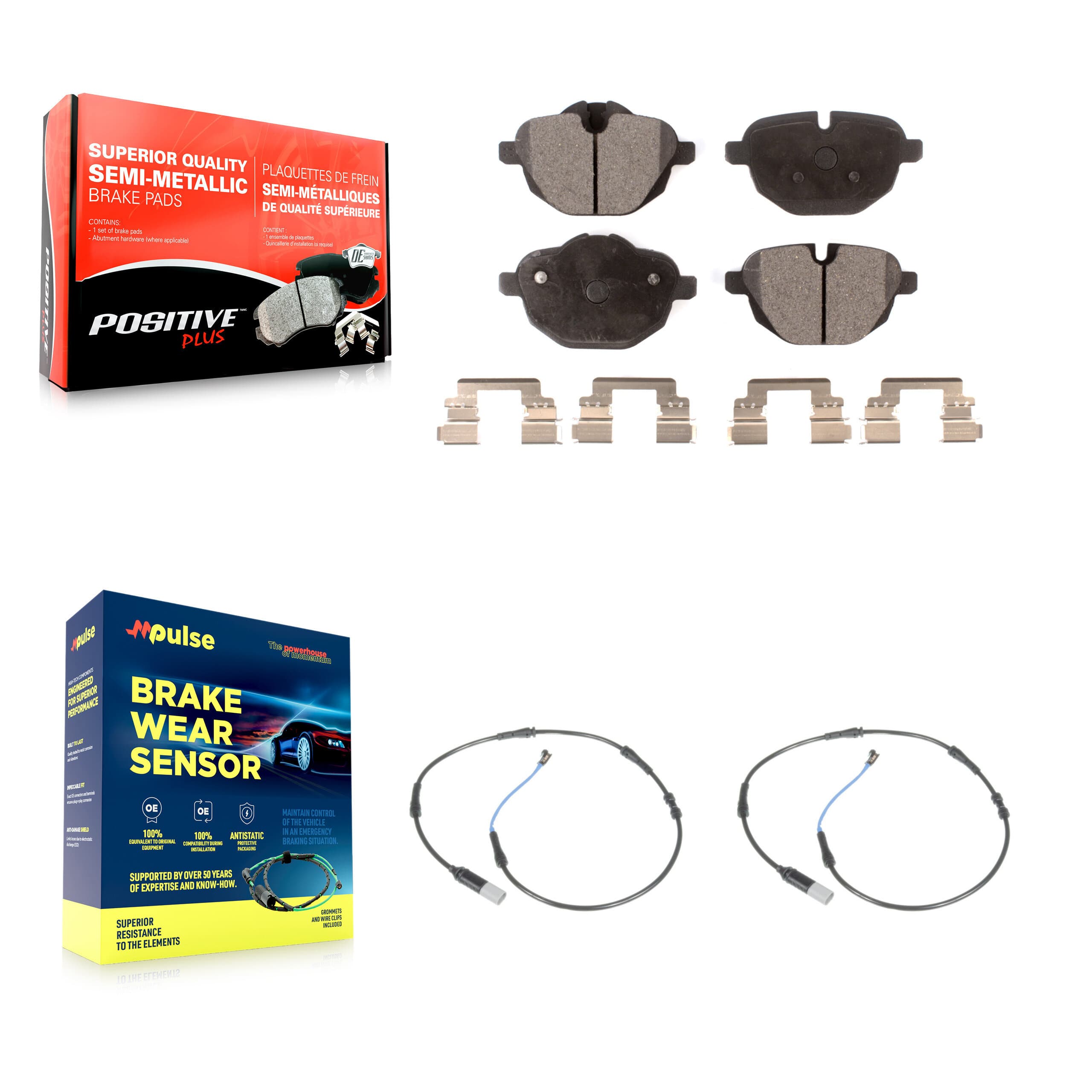 Positive Plus - KPW-101167 - Rear Disc Brake Pad Kits image 1