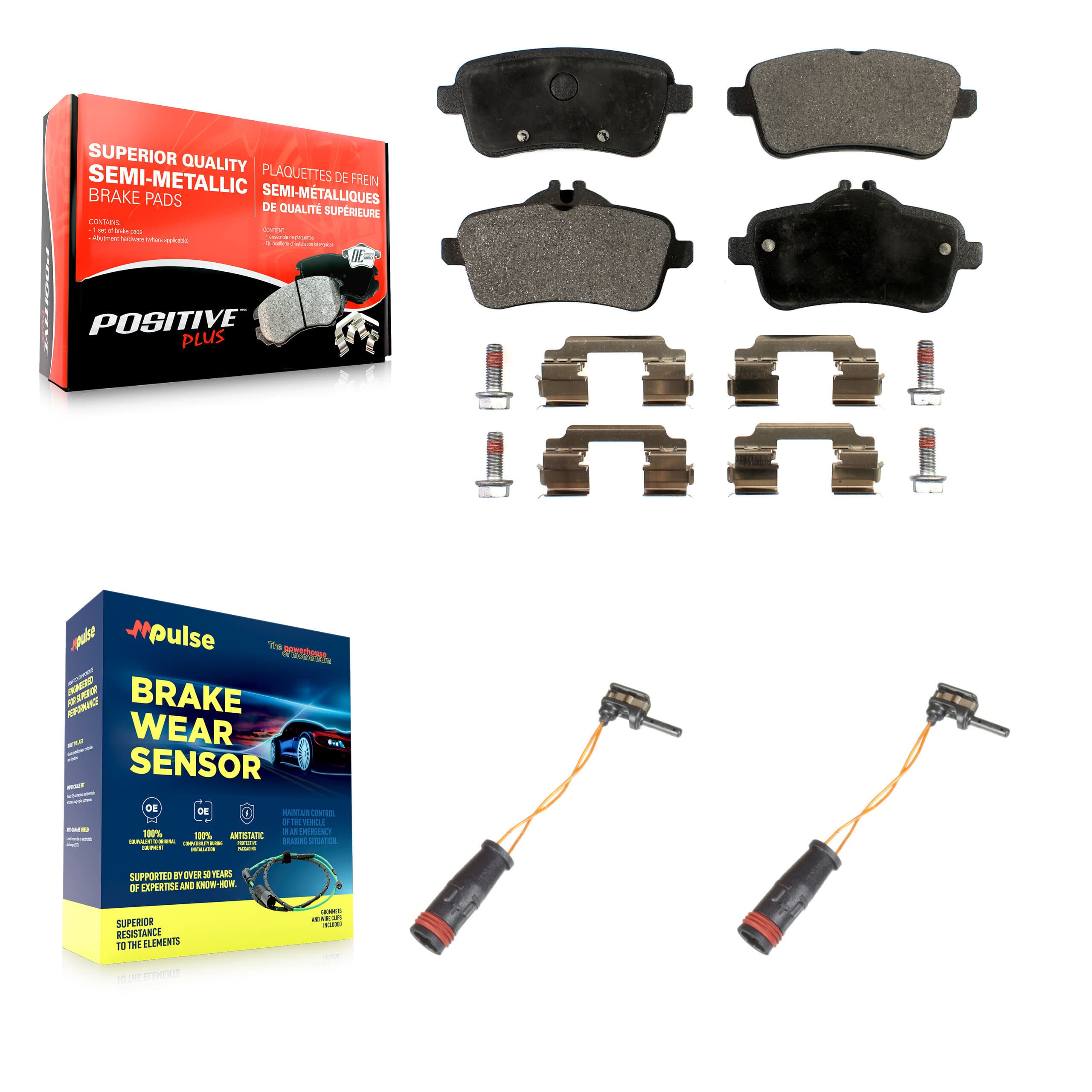 Positive Plus - KPW-101188 - Rear Disc Brake Pad Kits image 1