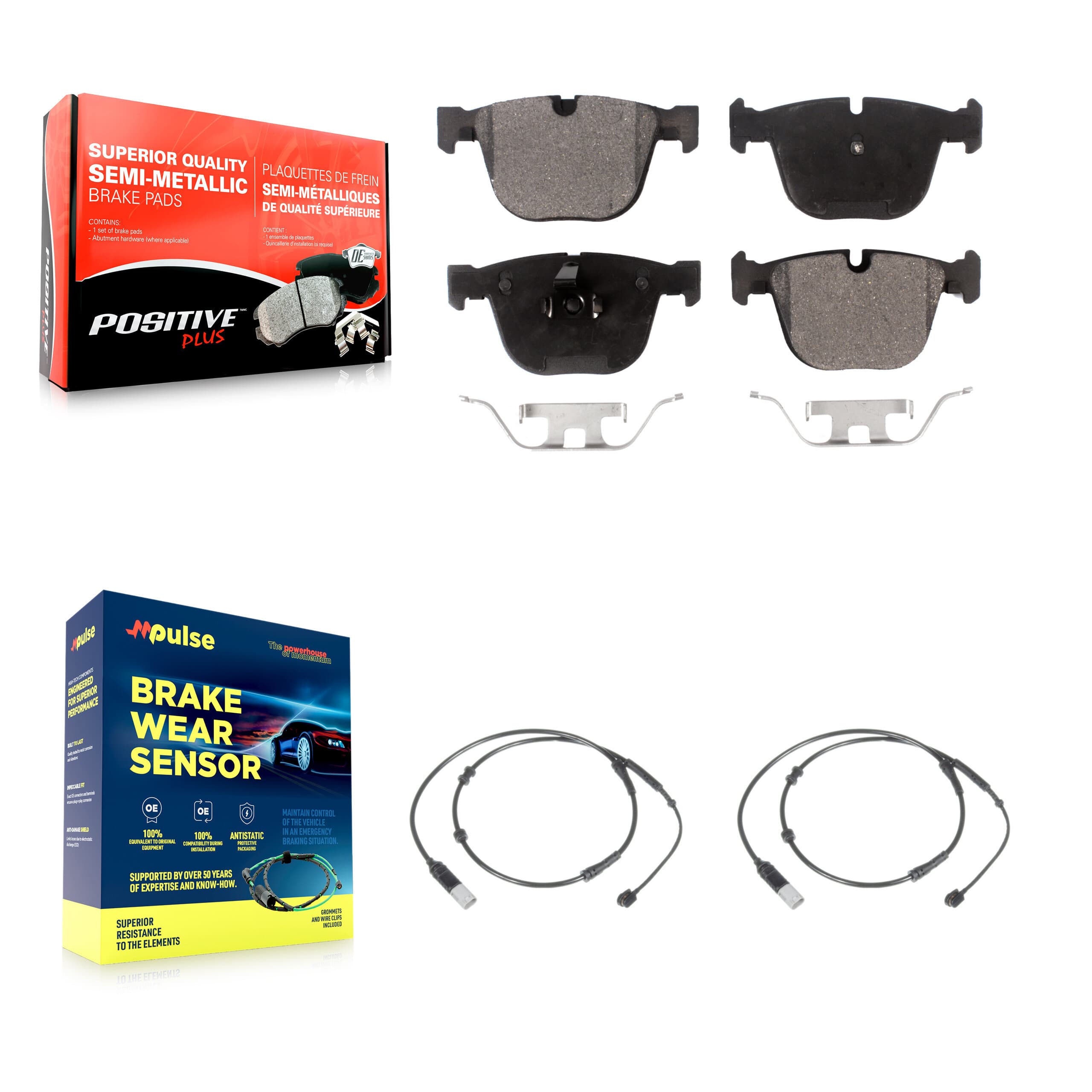 Positive Plus - KPW-101195 - Rear Disc Brake Pad Kits image 1