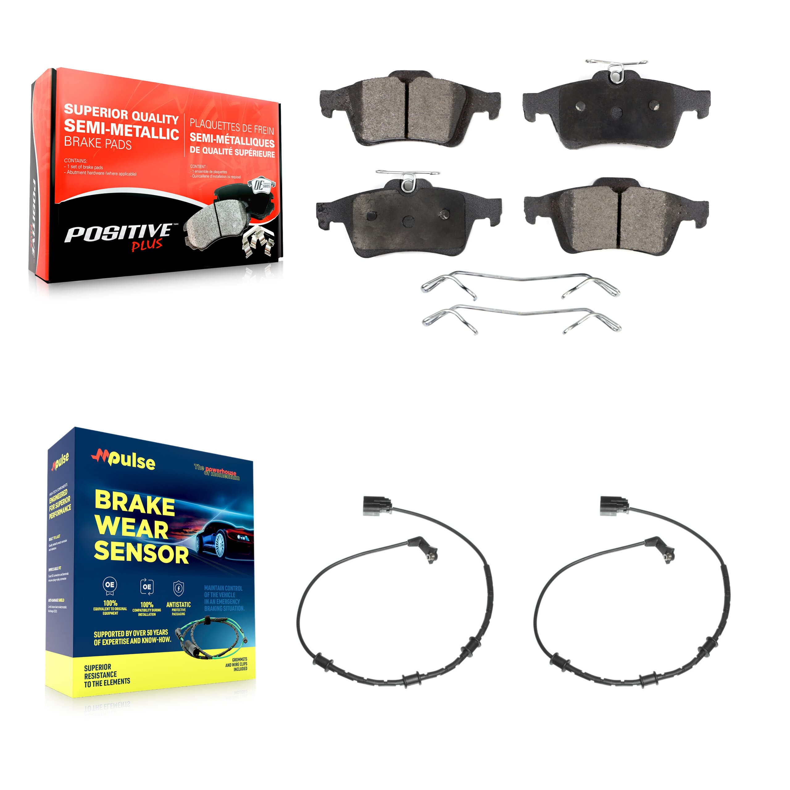 Positive Plus - KPW-101199 - Rear Disc Brake Pad Kits image 1