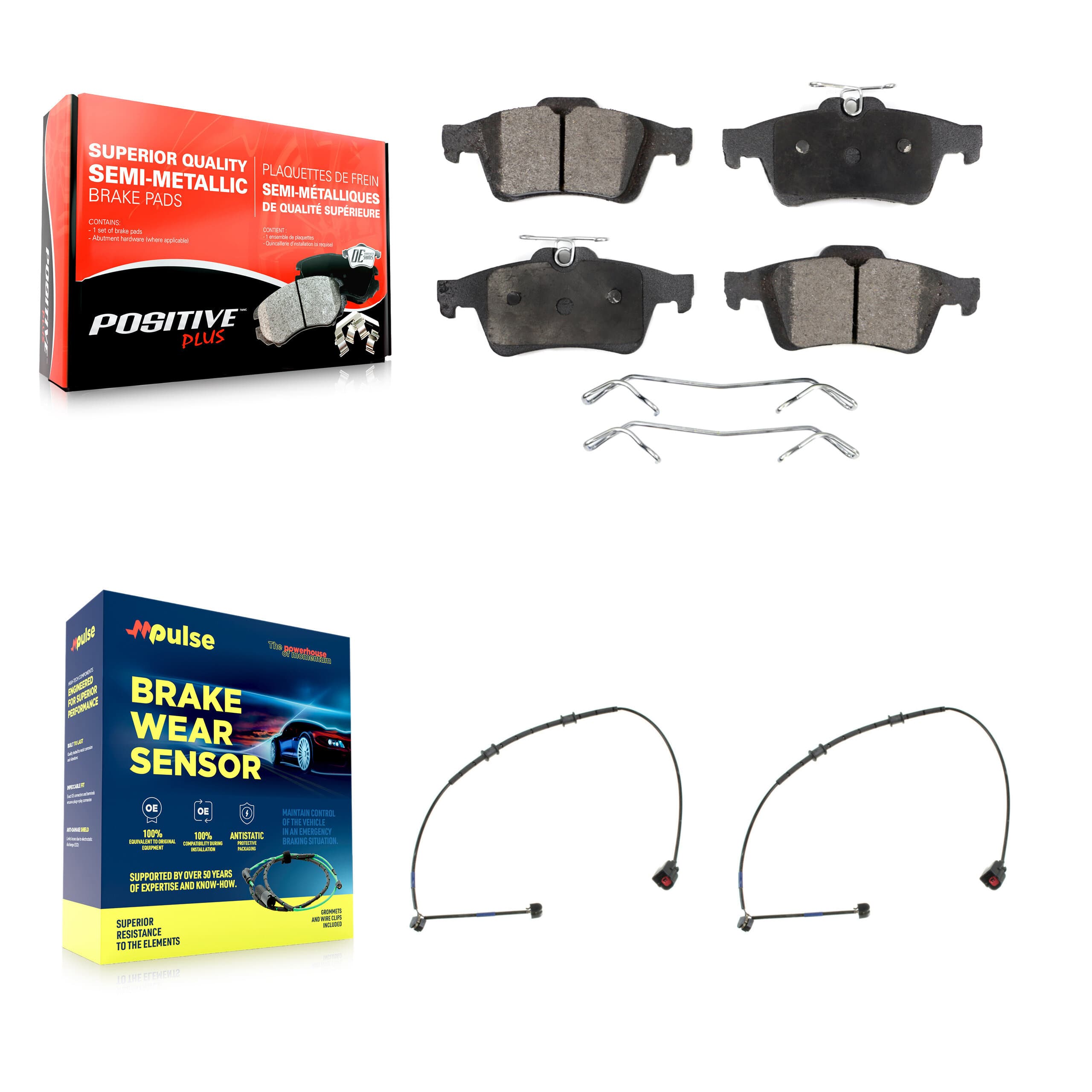 Positive Plus - KPW-101202 - Rear Disc Brake Pad Kits image 1