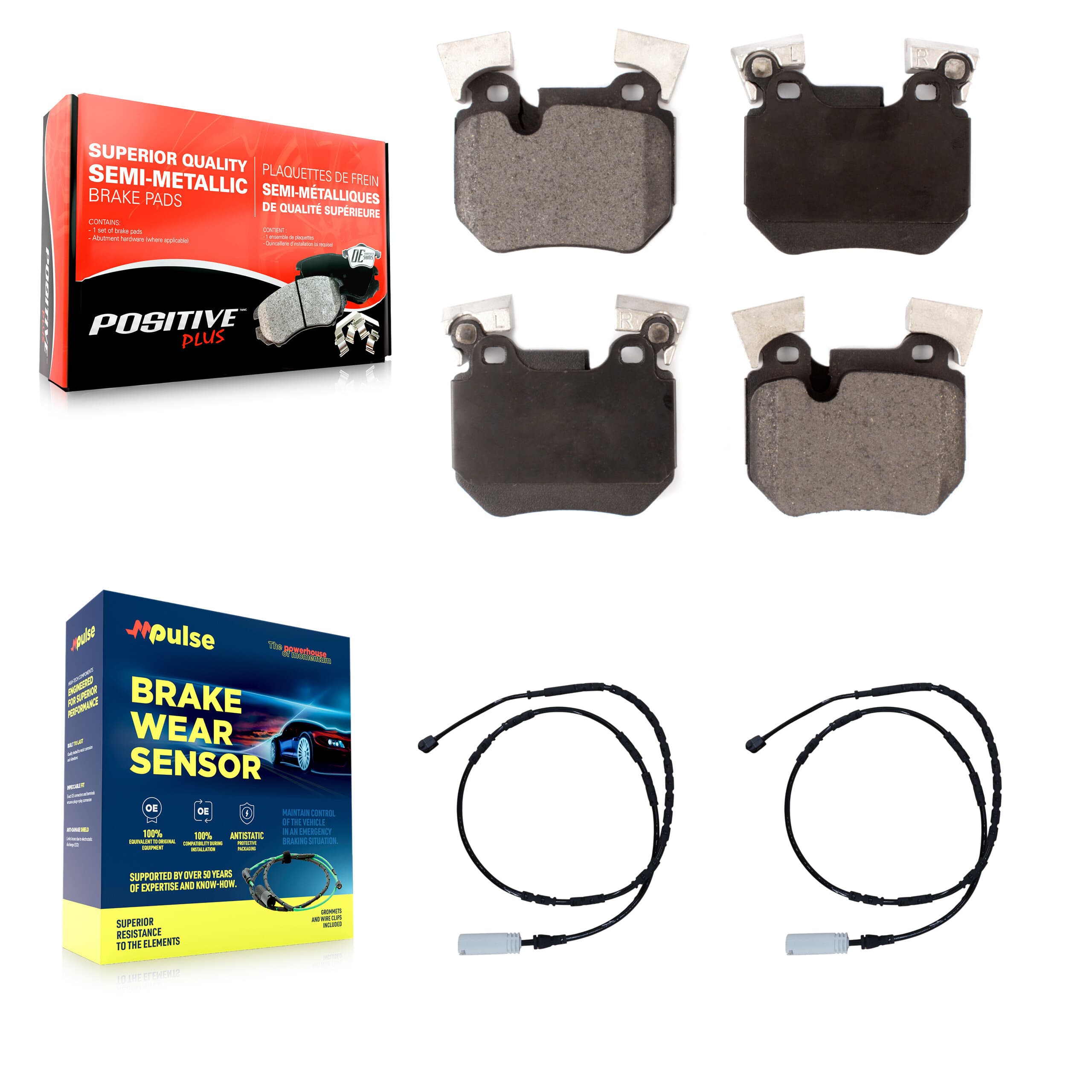 Positive Plus - KPW-101203 - Rear Disc Brake Pad Kits image 1